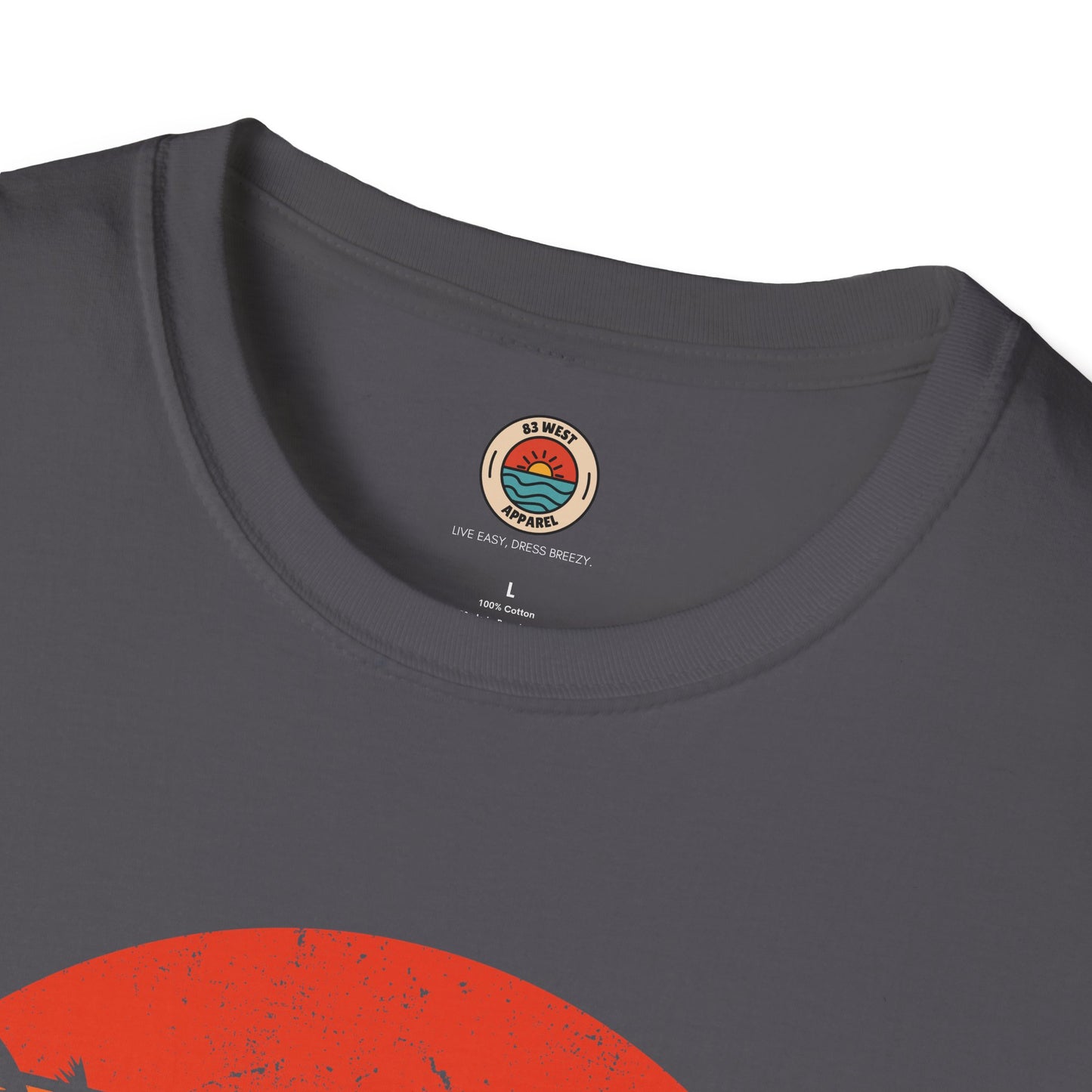 Clearwater Beach Unisex Softstyle T-Shirt - Vintage Sunset Design