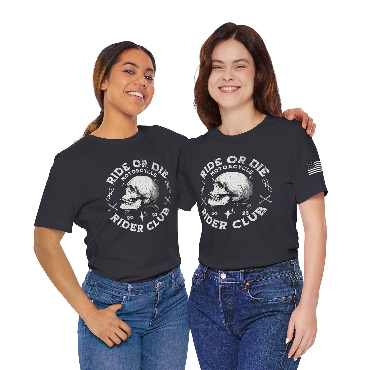 Ride or Die Motorcycle Club Tee, Unisex Graphic Shirt for Bikers, Casual Wear
