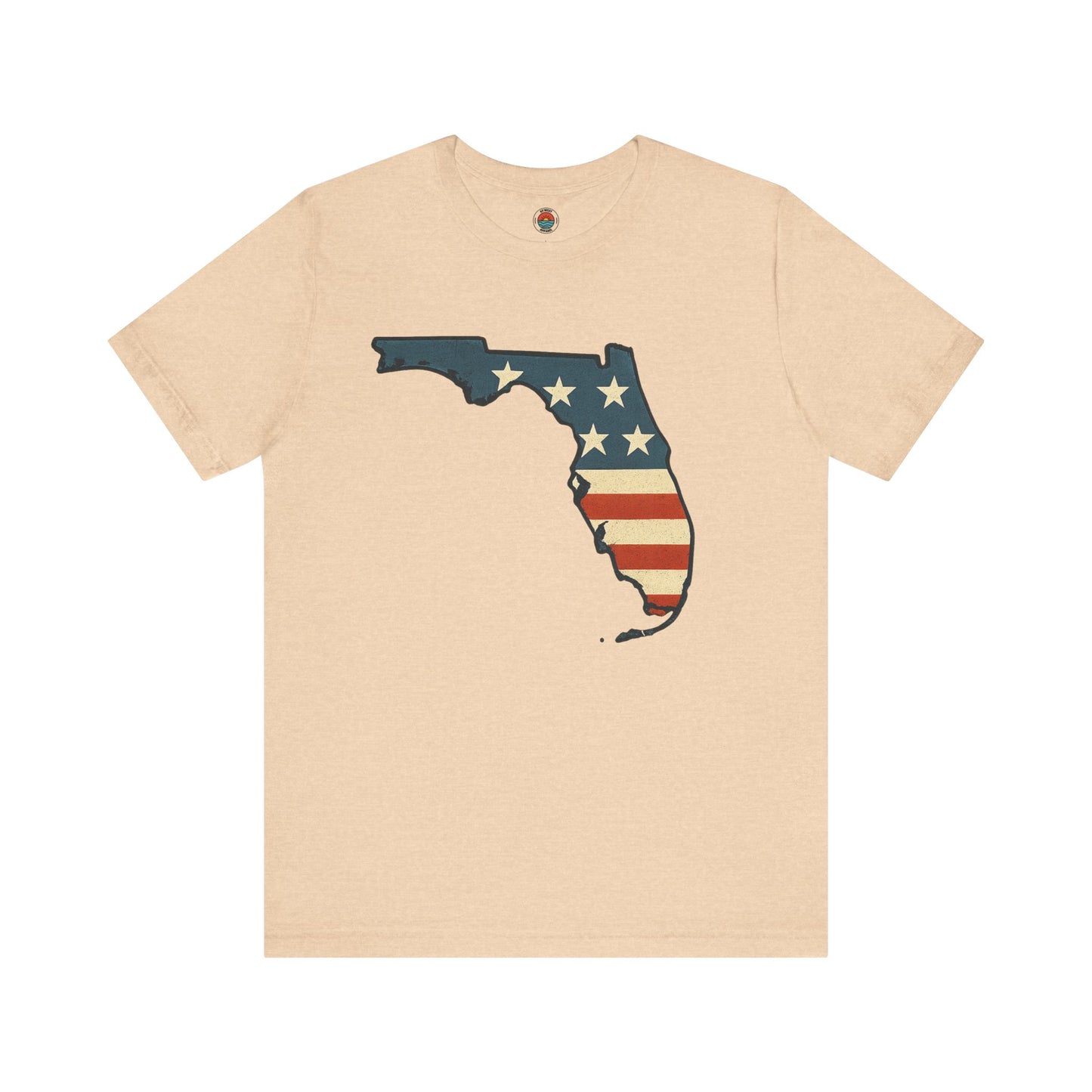 Florida Flag Graphic Tee | Unisex Jersey Short Sleeve Shirt | Patriotic Apparel