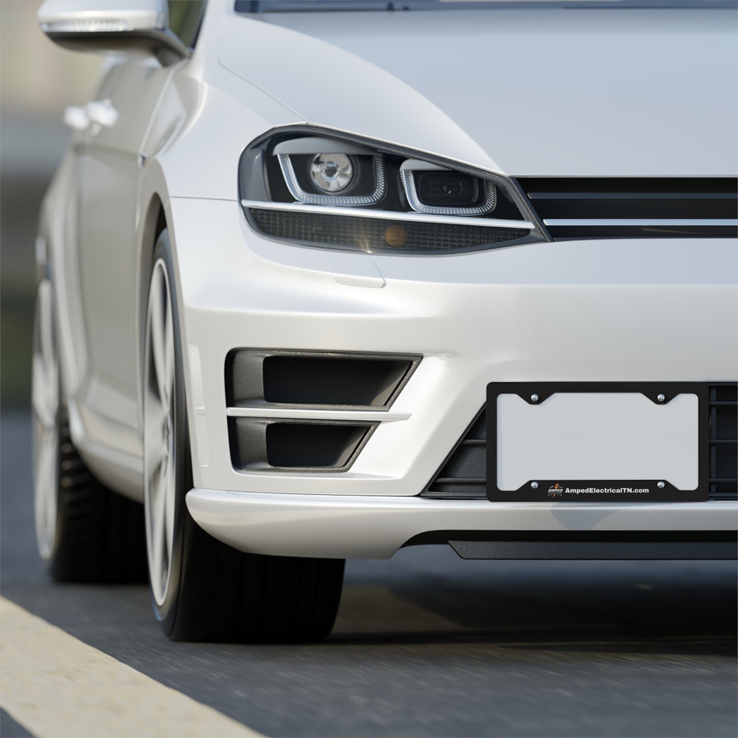 AMPED ELECTRICAL COLLECTION | Custom Metal License Plate Frame