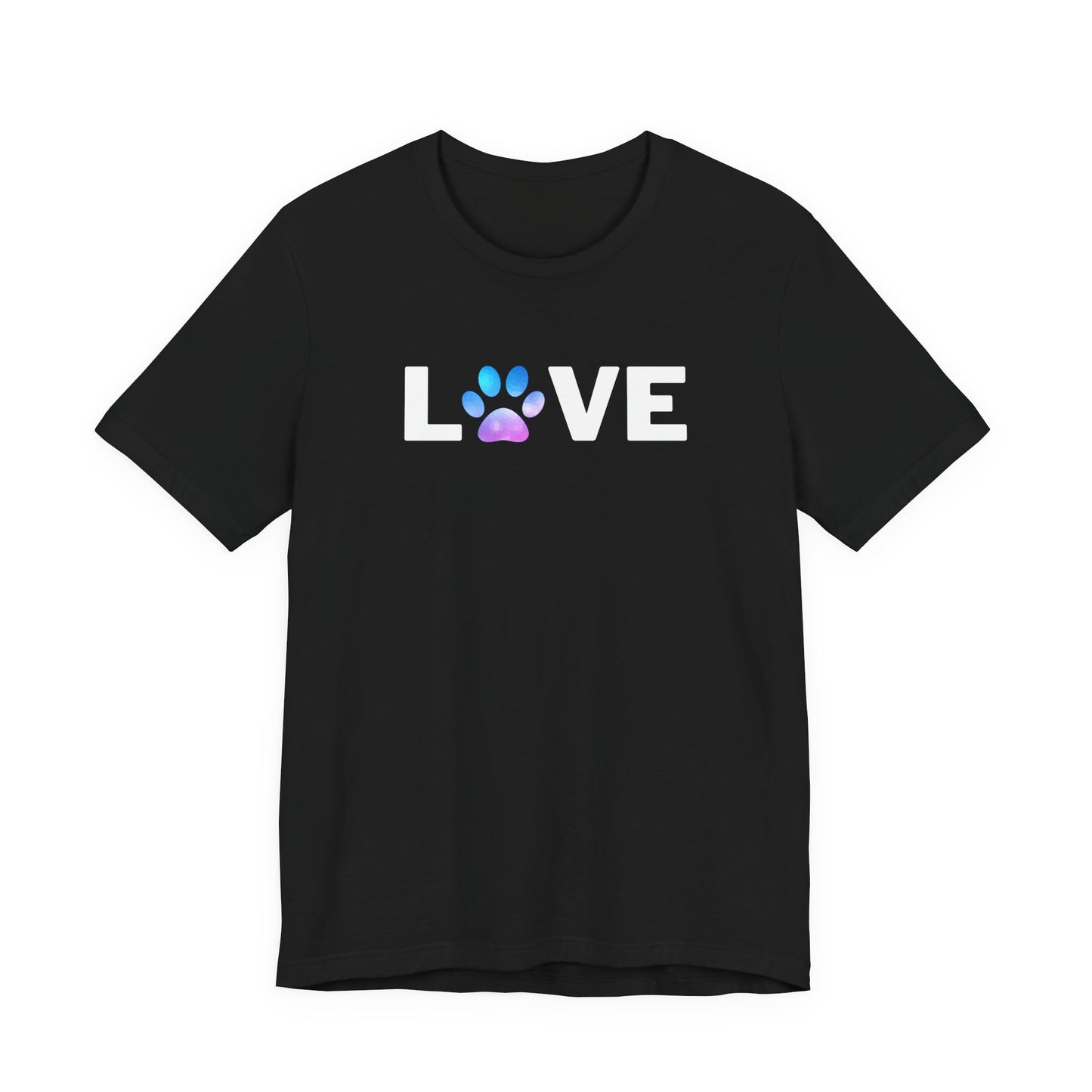 Cute Watercolor Paw Print Unisex Tee - Perfect for Pet Lovers