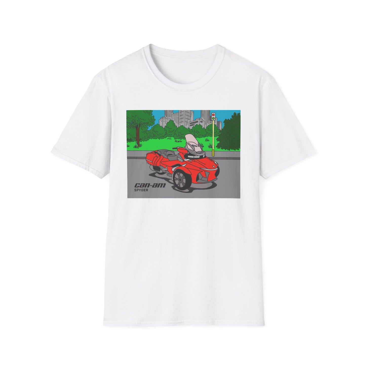 SPYDER Coloring Book Graphic Unisex Softstyle T-Shirt