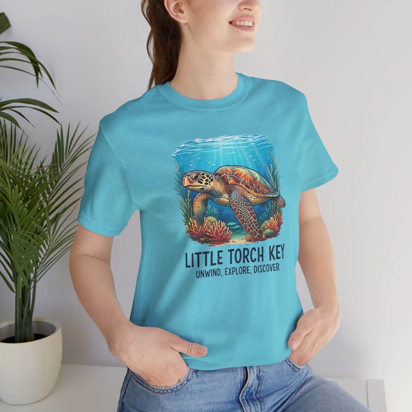FLORIDA KEYS COLLECTION Little Torch Key Turtle Tee - Explore, Discover, Unwind
