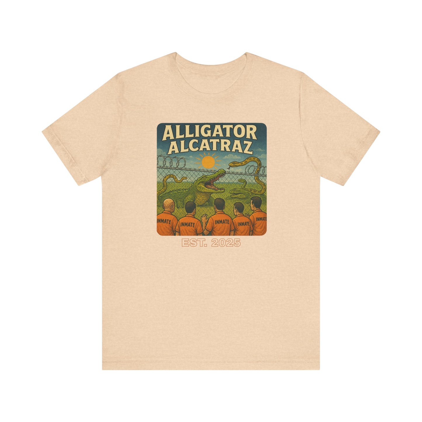 Vintage Alligator Alcatraz Tee: Fun Graphic Tee
