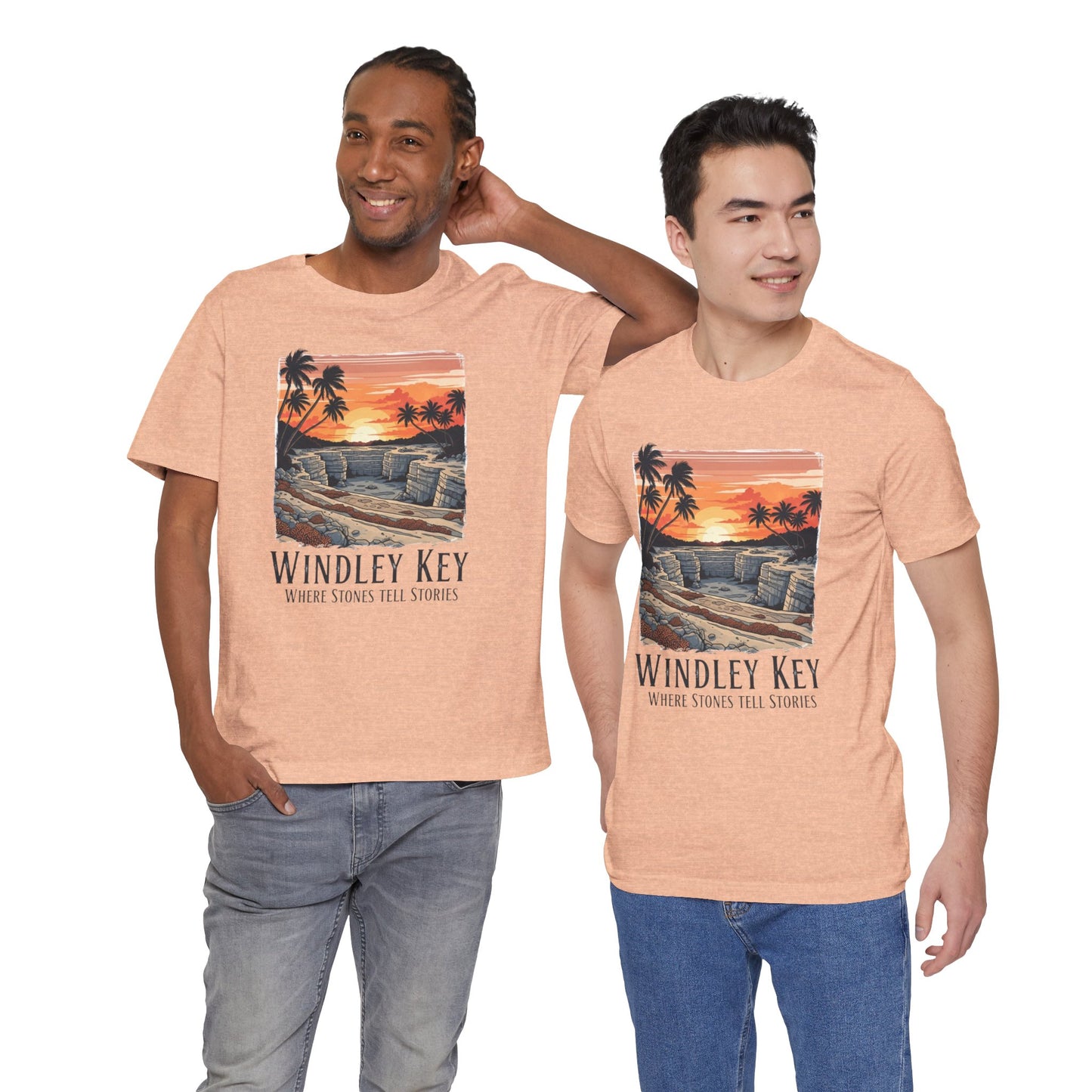 FLORIDA KEYS COLLECTION Windley Key Sunset Tee, Soft Cotton T-Shirt, Beach Vibes Shirt