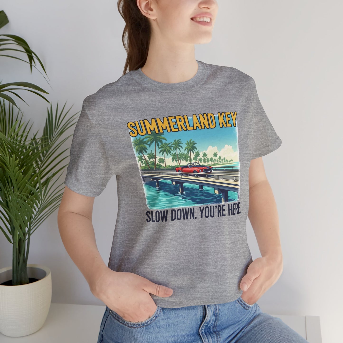 FLORIDA KEYS COLLECTION Summerland Key Relaxation Tee | Unisex Jersey Shirt for Beach Lovers, Vacation Vibe