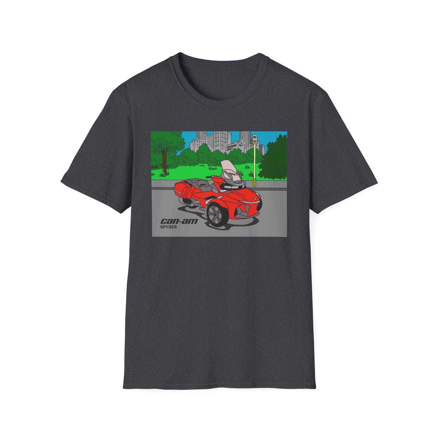 SPYDER Coloring Book Graphic Unisex Softstyle T-Shirt