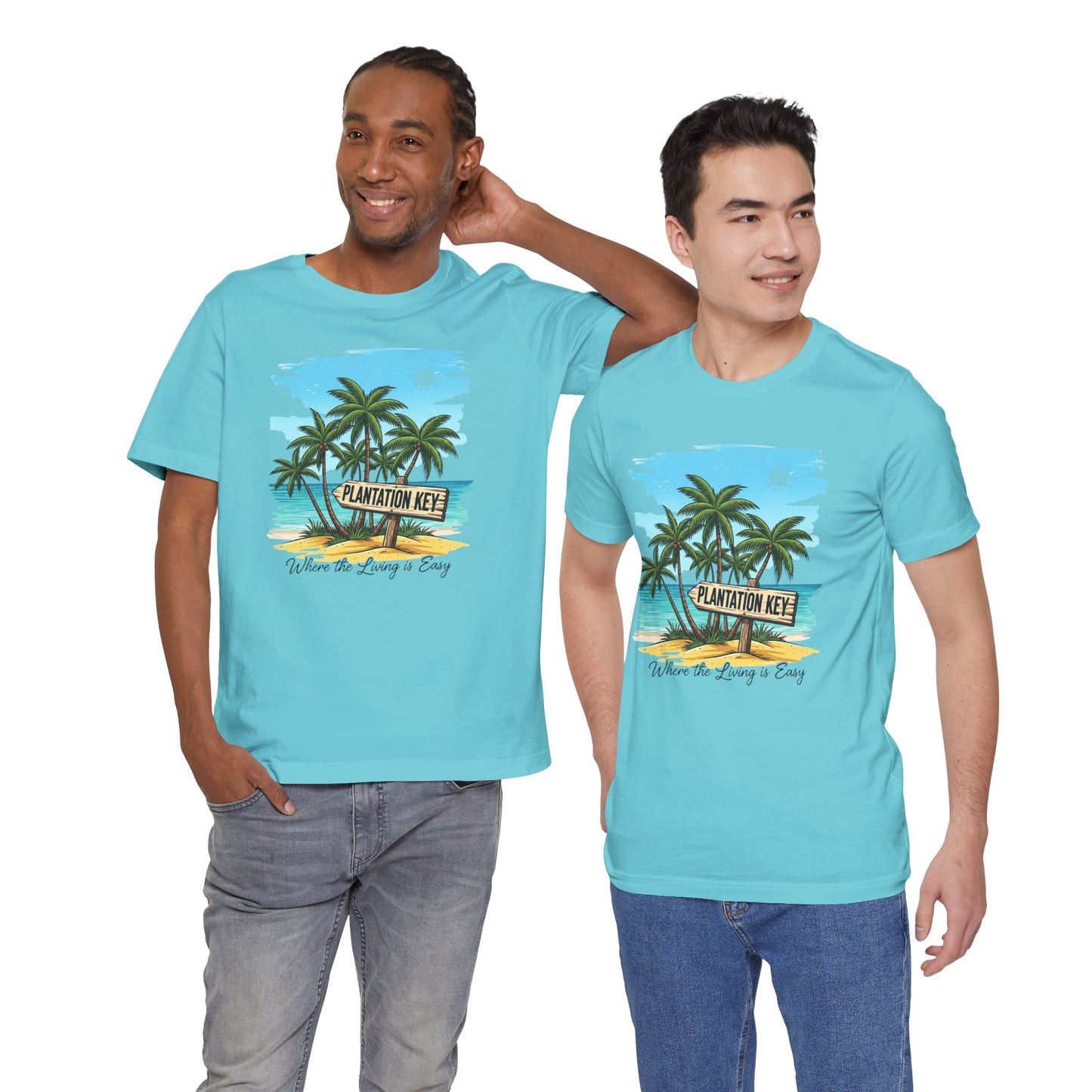 FLORIDA KEYS COLLECTION Plantation Key Tropical T-Shirt | Perfect for Beach Lovers, Vacation Vibes, Summer