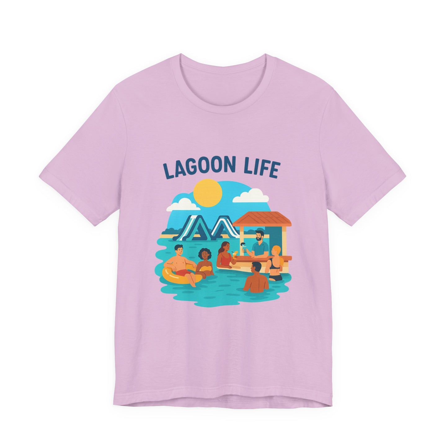 Lagoon Life Tee, Relaxed Vibe Shirt for Summer, Vacation Wardrobe Essential