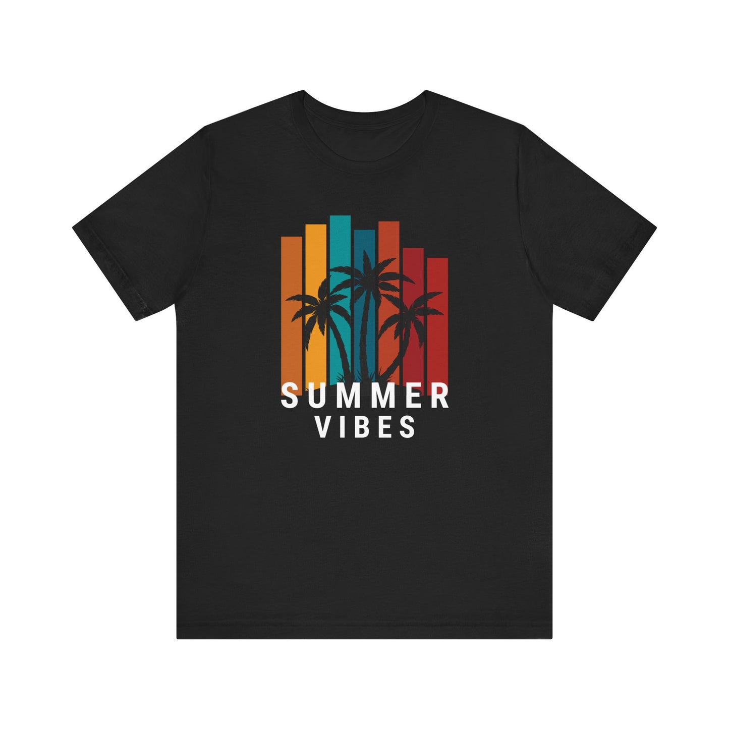 Summer Vibes Unisex Jersey Tee with Palm Design