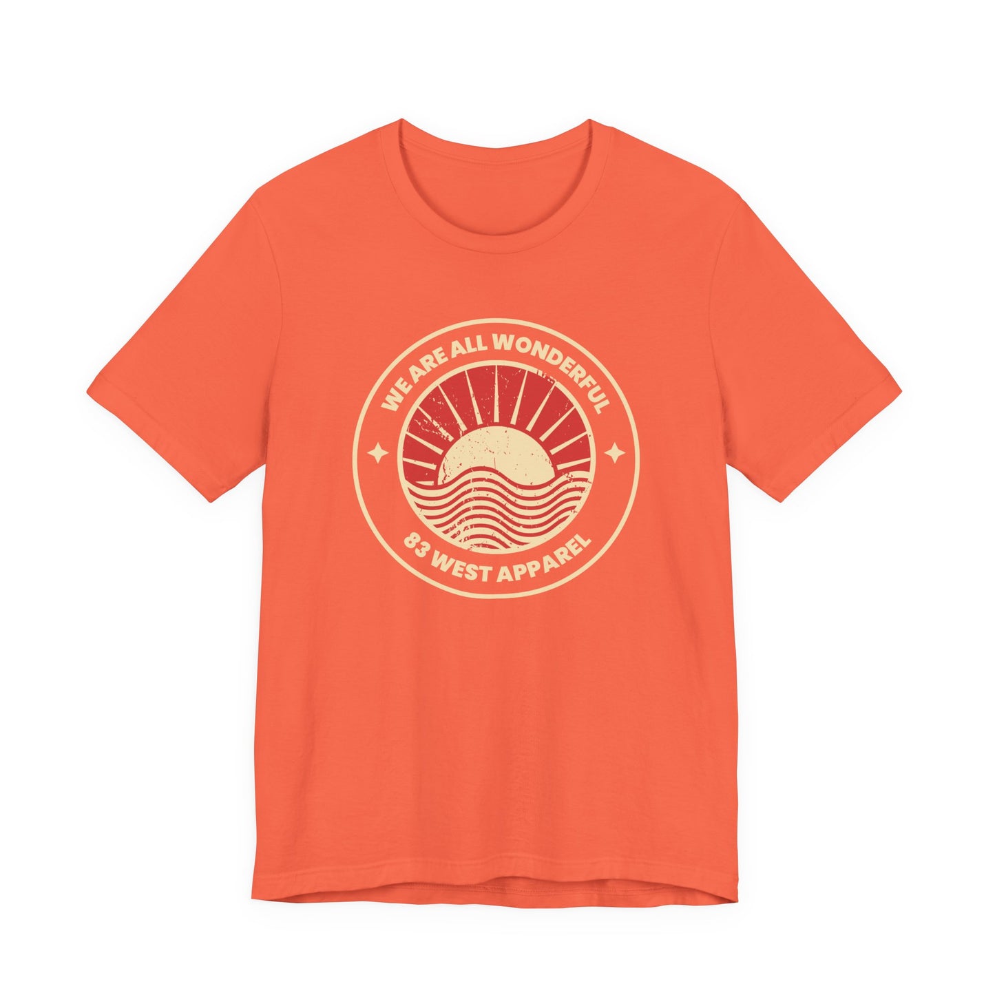 Inspirational Unisex Jersey Short Sleeve Tee - 'We Are All Wonderful'