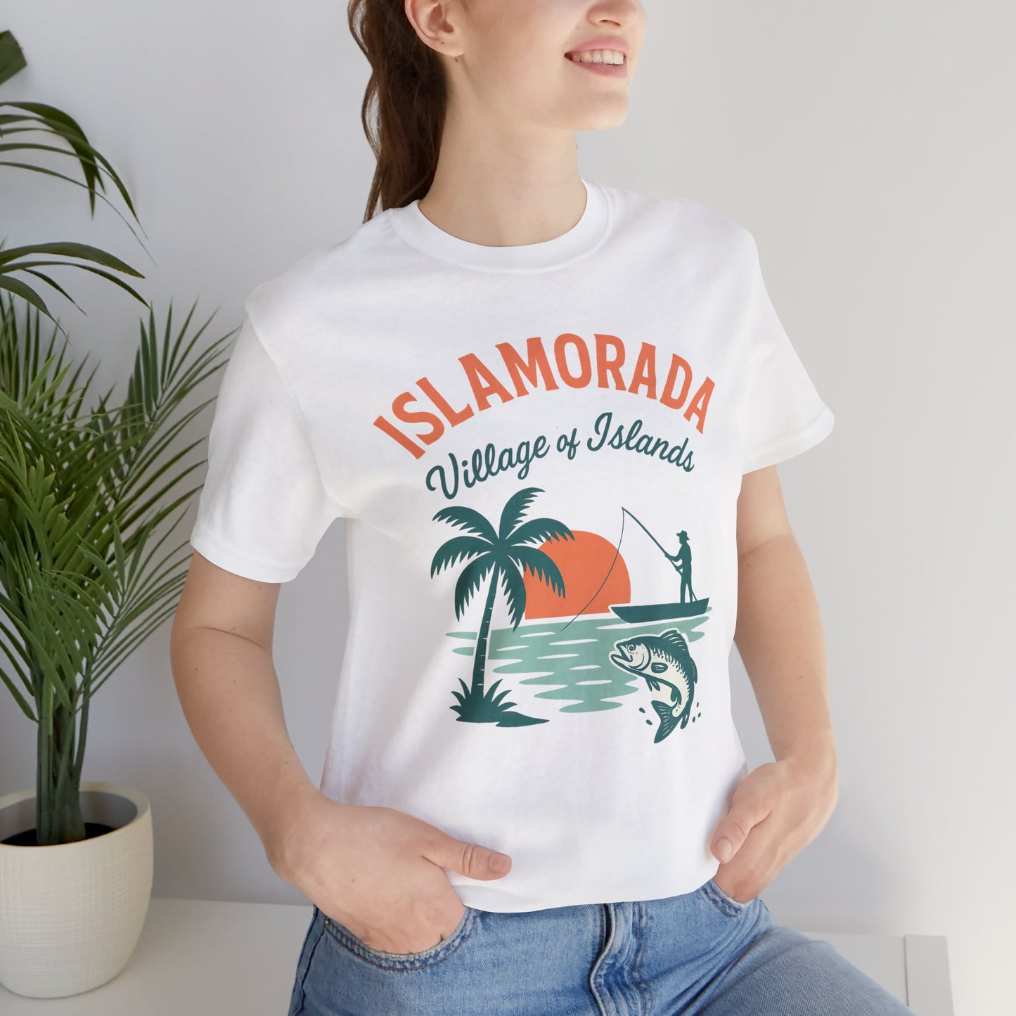 FLORIDA KEYS COLLECTION Islamorada Sunset Fishing Tee, Relaxed Beachwear, Gift for Fishermen, Casual Summer Shirt