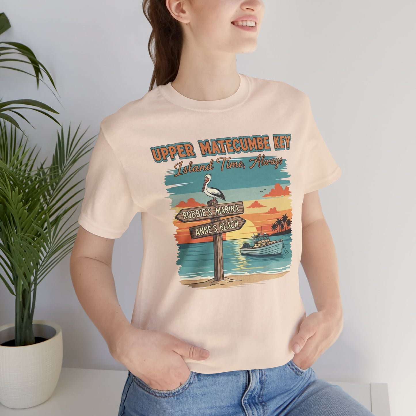 FLORIDA KEYS COLLECTION Upper Matecumbe Key Graphic Tee | Perfect for Summer Outings, Vacations