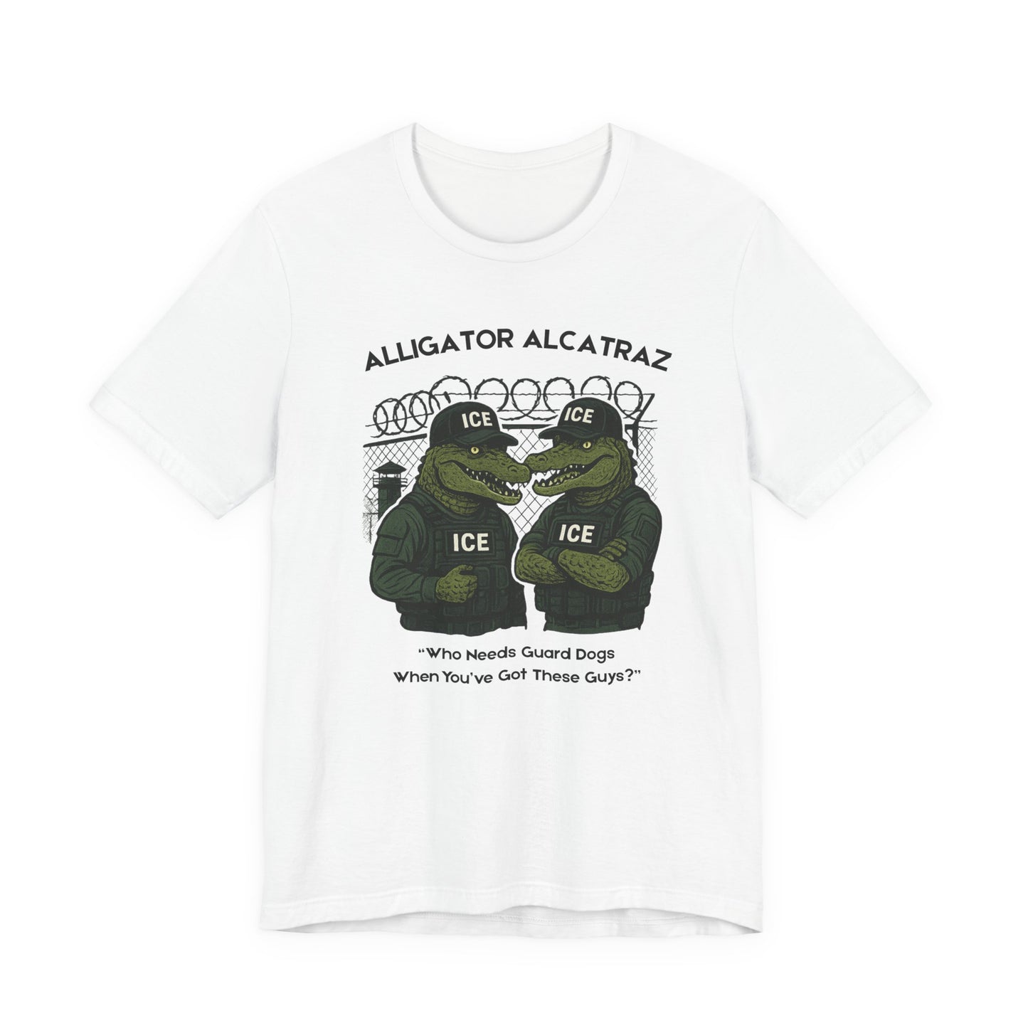 Alligator Alcatraz Unisex Tee, Funny Graphic Shirt