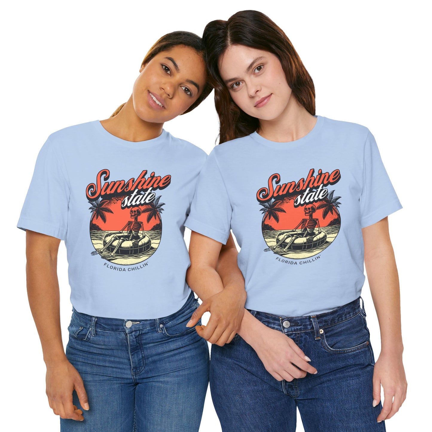 Sunshine State Tee, Florida Chillin' Vintage Shirt, Summer Casual Wear, Beach Vacation Top, Unisex Graphic T-Shirt