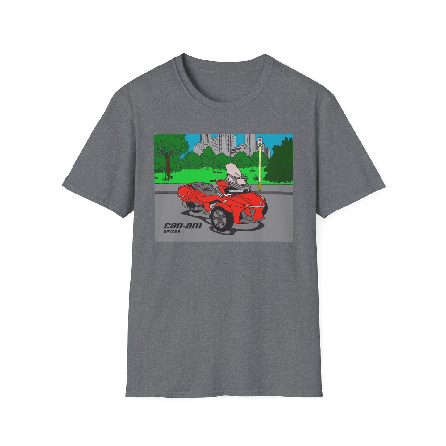 SPYDER Coloring Book Graphic Unisex Softstyle T-Shirt