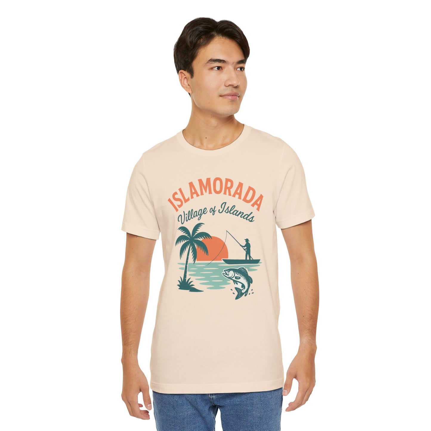 FLORIDA KEYS COLLECTION Islamorada Sunset Fishing Tee, Relaxed Beachwear, Gift for Fishermen, Casual Summer Shirt