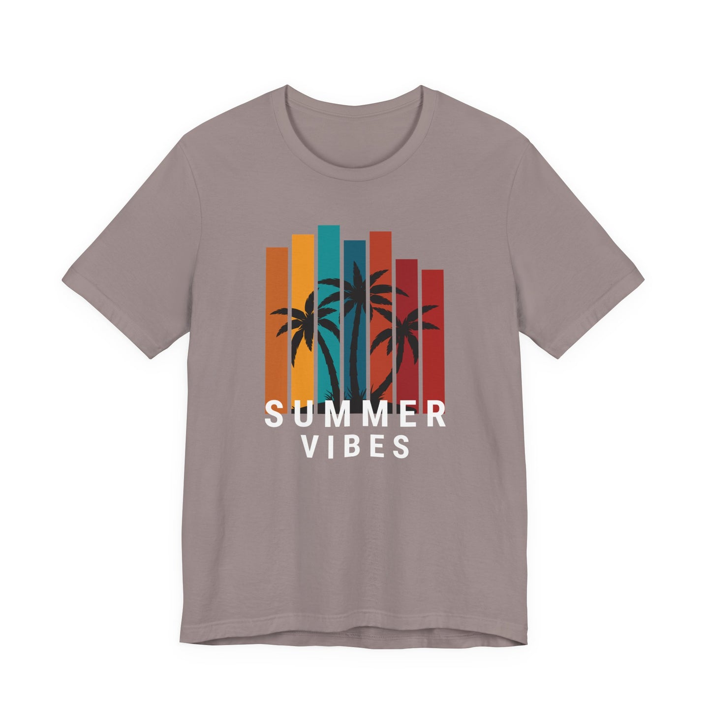 Summer Vibes Unisex Jersey Tee with Palm Design