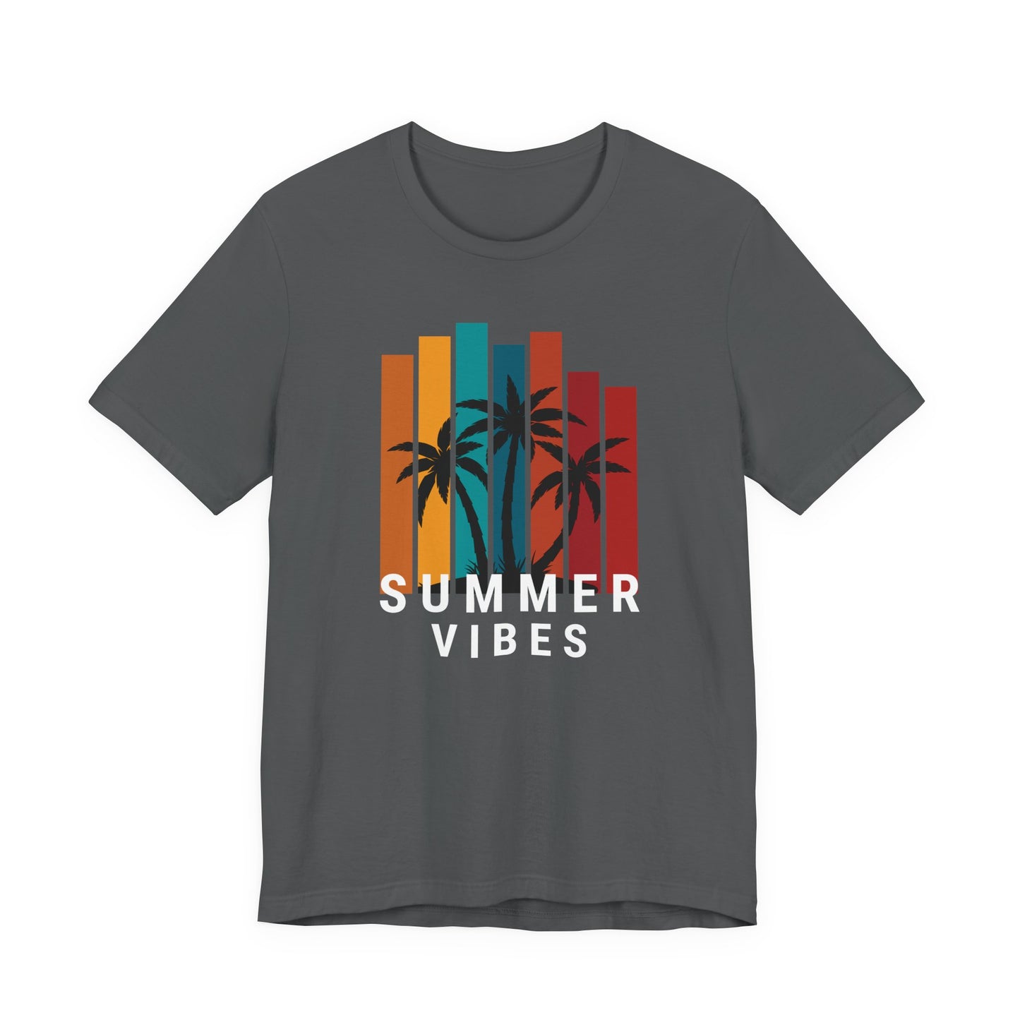 Summer Vibes Unisex Jersey Tee with Palm Design