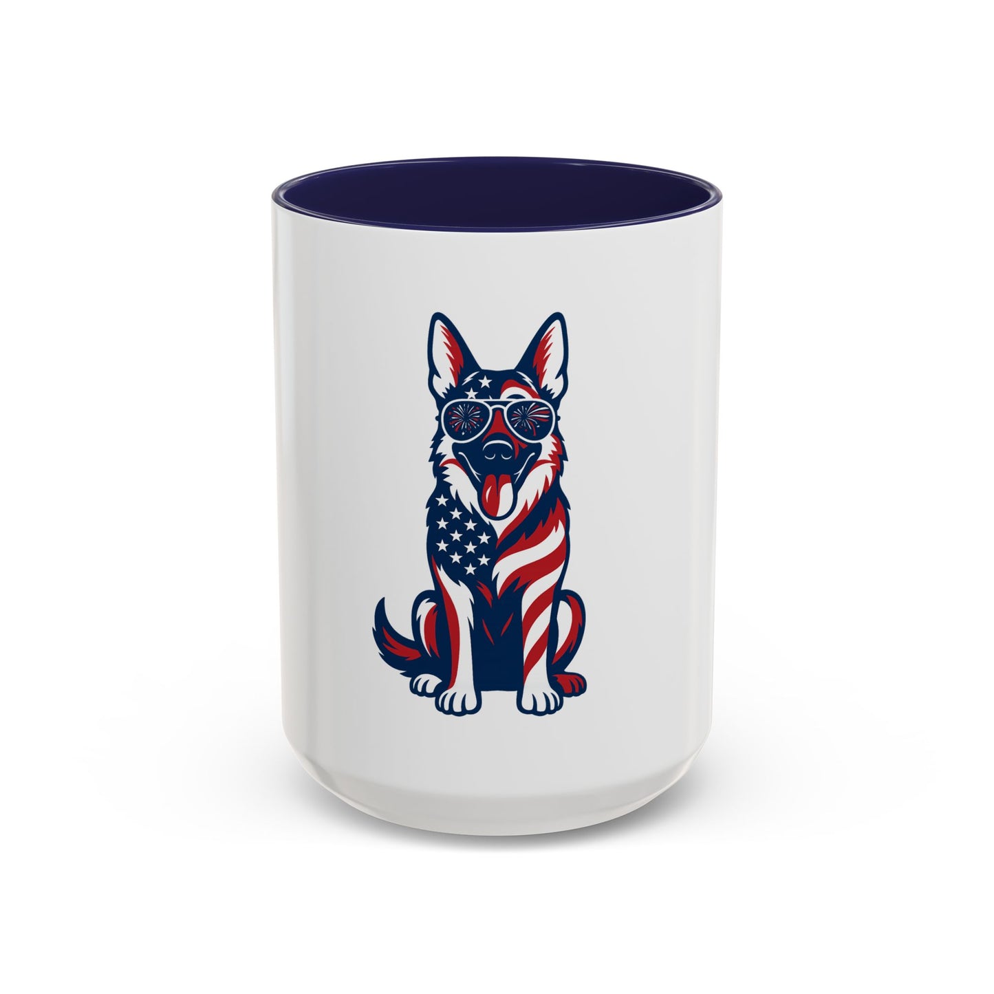 Patriotic German Shepherd Dog Coffee Mug | 11oz & 15oz | Perfect for Dog Lovers