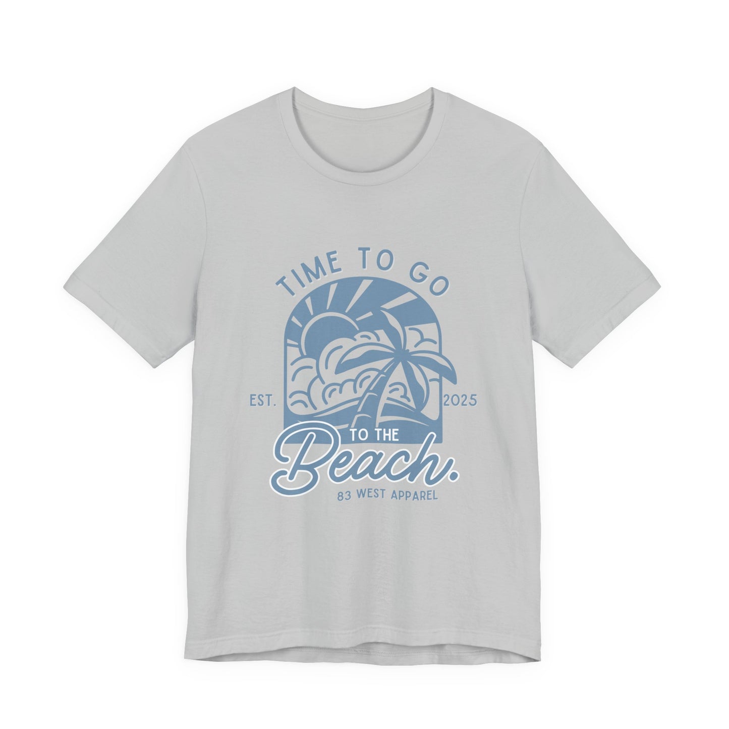 83 West Beach Vibes Unisex Jersey Tee - "Time to Go to the Beach"