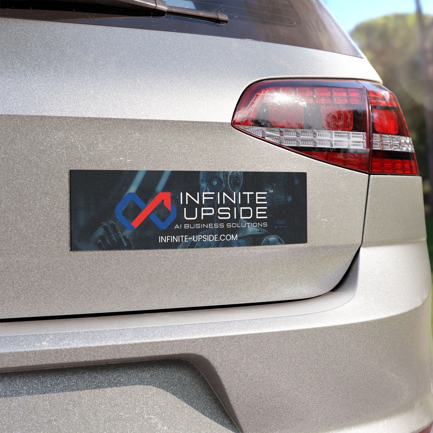 INFINITE UPSIDE™ AI Business Solutions Car Magnets, Custom Car Décor, Vehicle Accessories