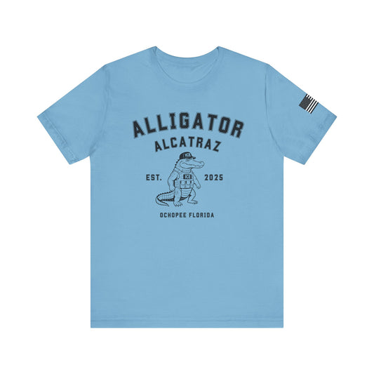 Alligator Alcatraz Tee, Funny Graphic T-Shirt, Florida Souvenir