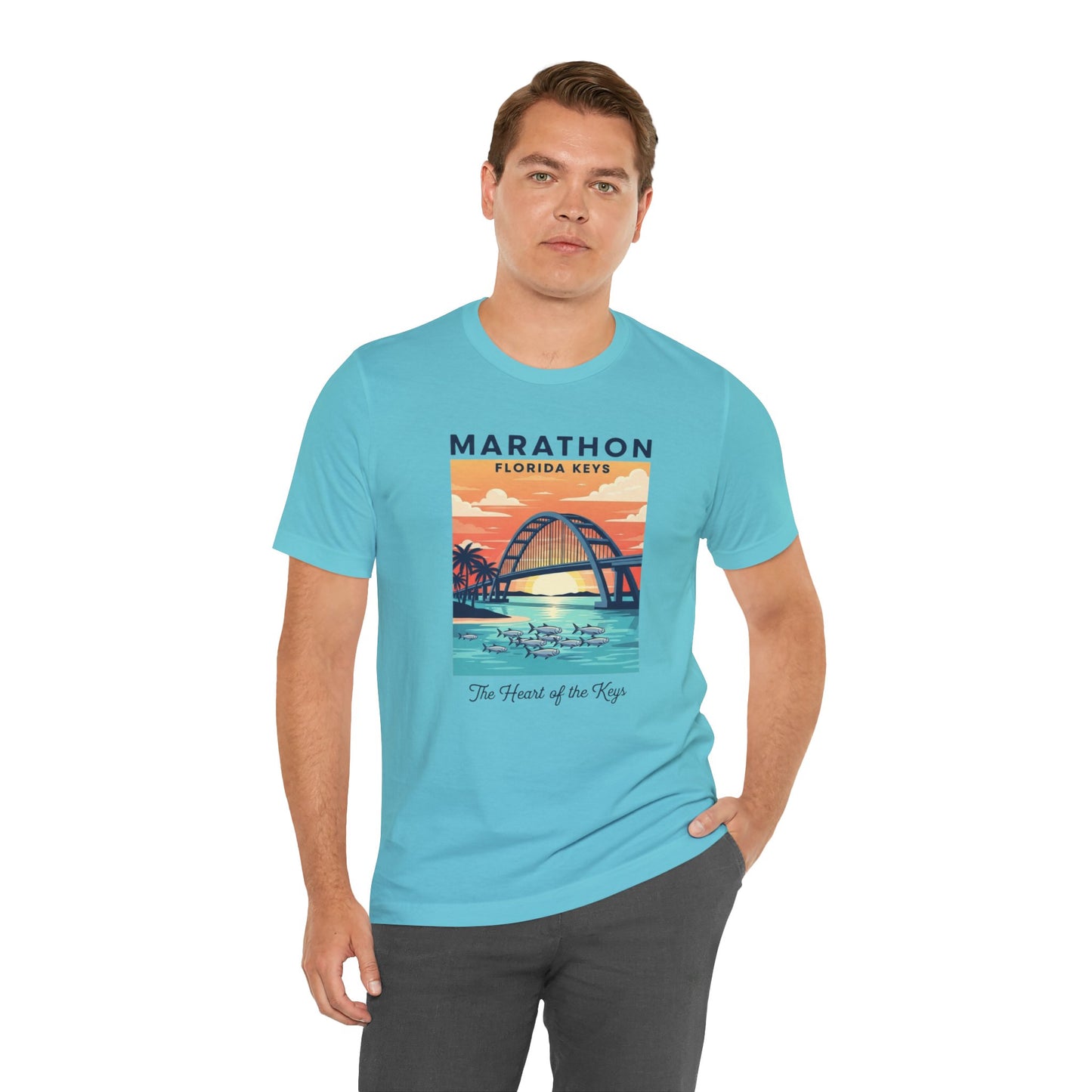 FLORIDA KEYS COLLECTION Florida Keys Marathon Tee, Vintage Beach Shirt, Summer Travel Tee, Vacation Gift, Unisex Graphic T-Shirt