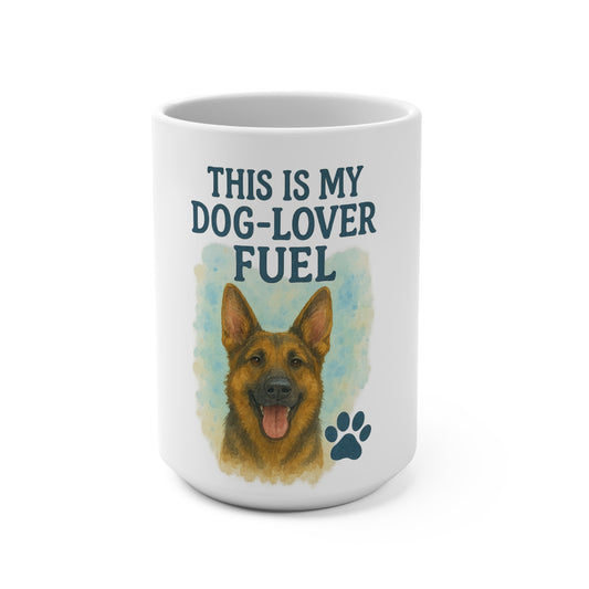 15oz Dog Lover Mug - 'This Is My Dog-Lover Fuel' Coffee Cup for Pet Owners