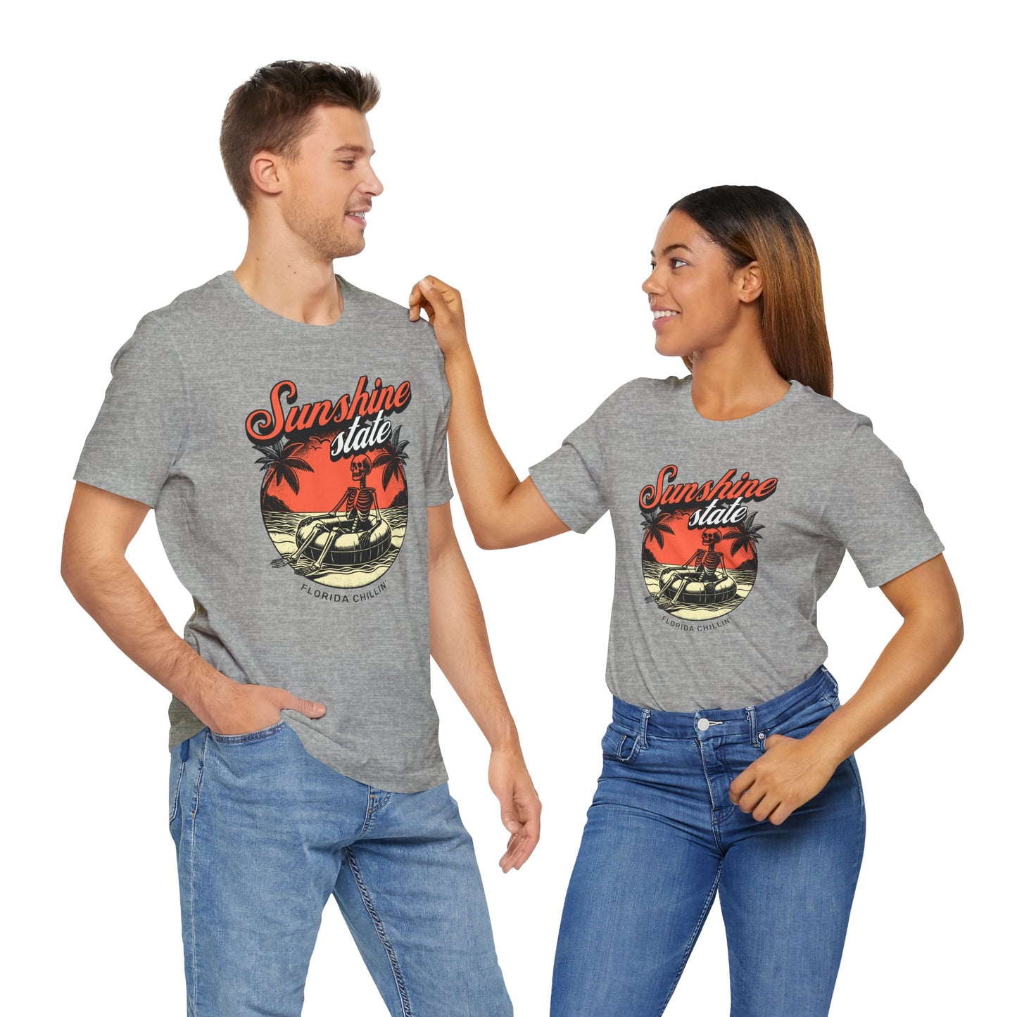Sunshine State Tee, Florida Chillin' Vintage Shirt, Summer Casual Wear, Beach Vacation Top, Unisex Graphic T-Shirt