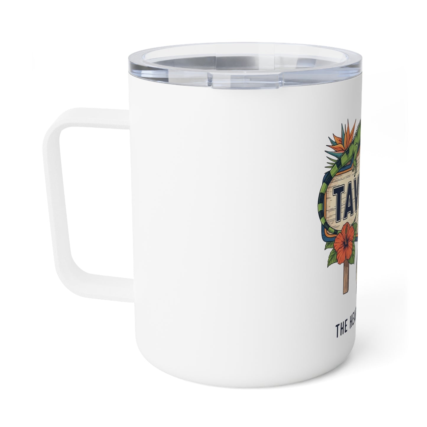Tavernier Insulated Coffee Mug, Tropical Travel Mug, Beach Lover Gift, Fishing Enthusiast Cup, Adventure Drinkware, Summer Vibes