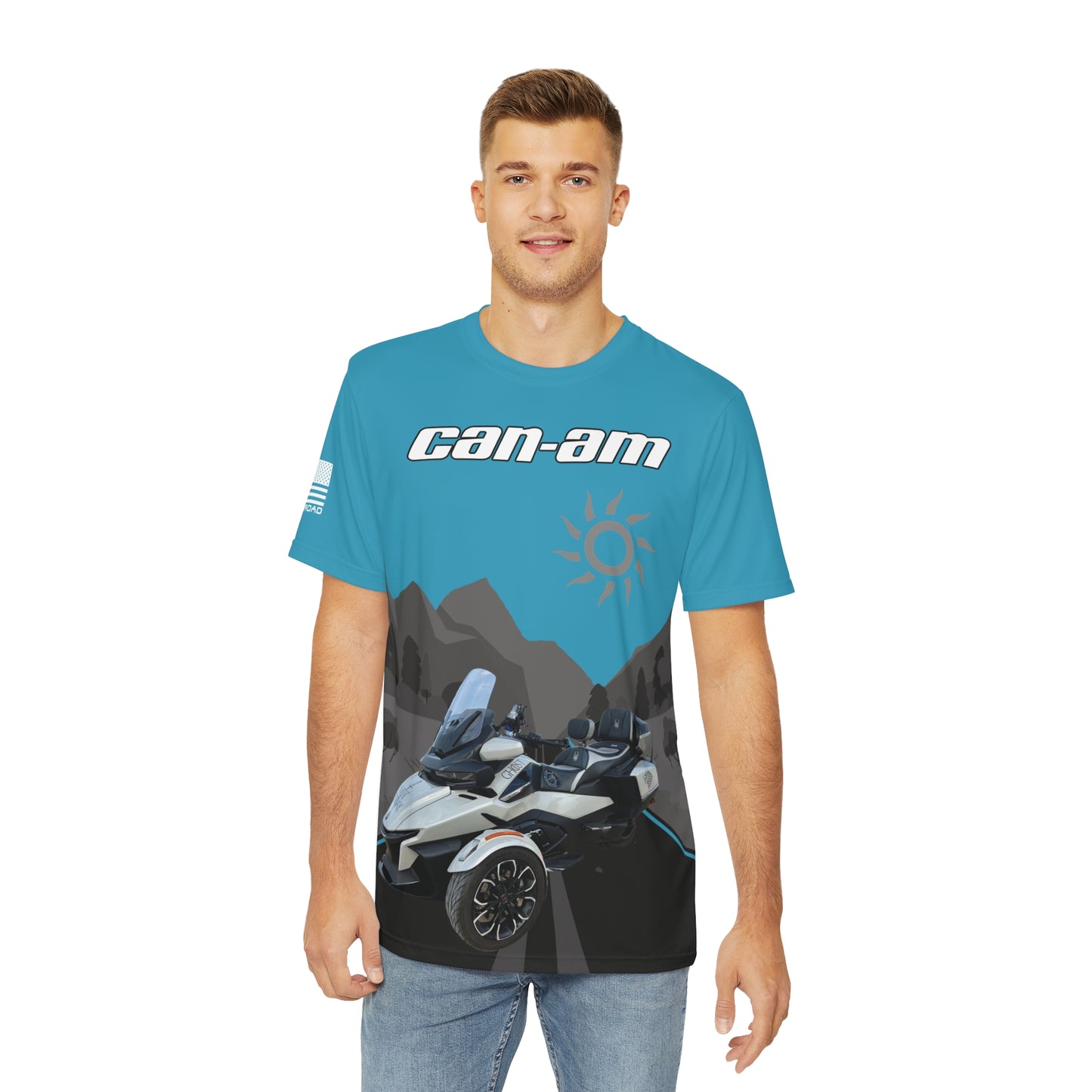 CAN-AM SPYDER SCENIC FWC EDITION T-SHIRT BLUE GHOST EDITION