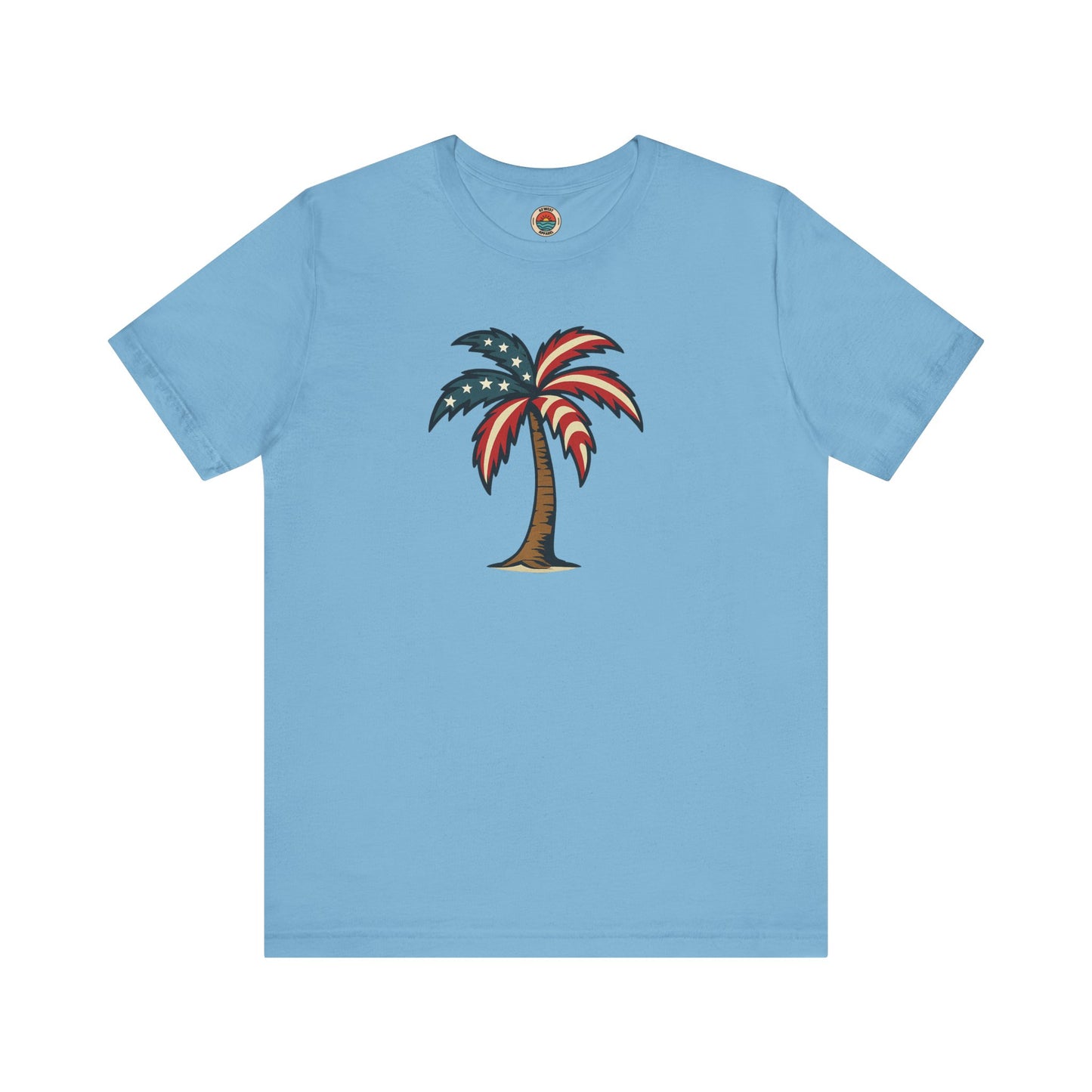 Patriotic Palm Tree Tee, Summer Shirt, Unisex Graphic Tee
