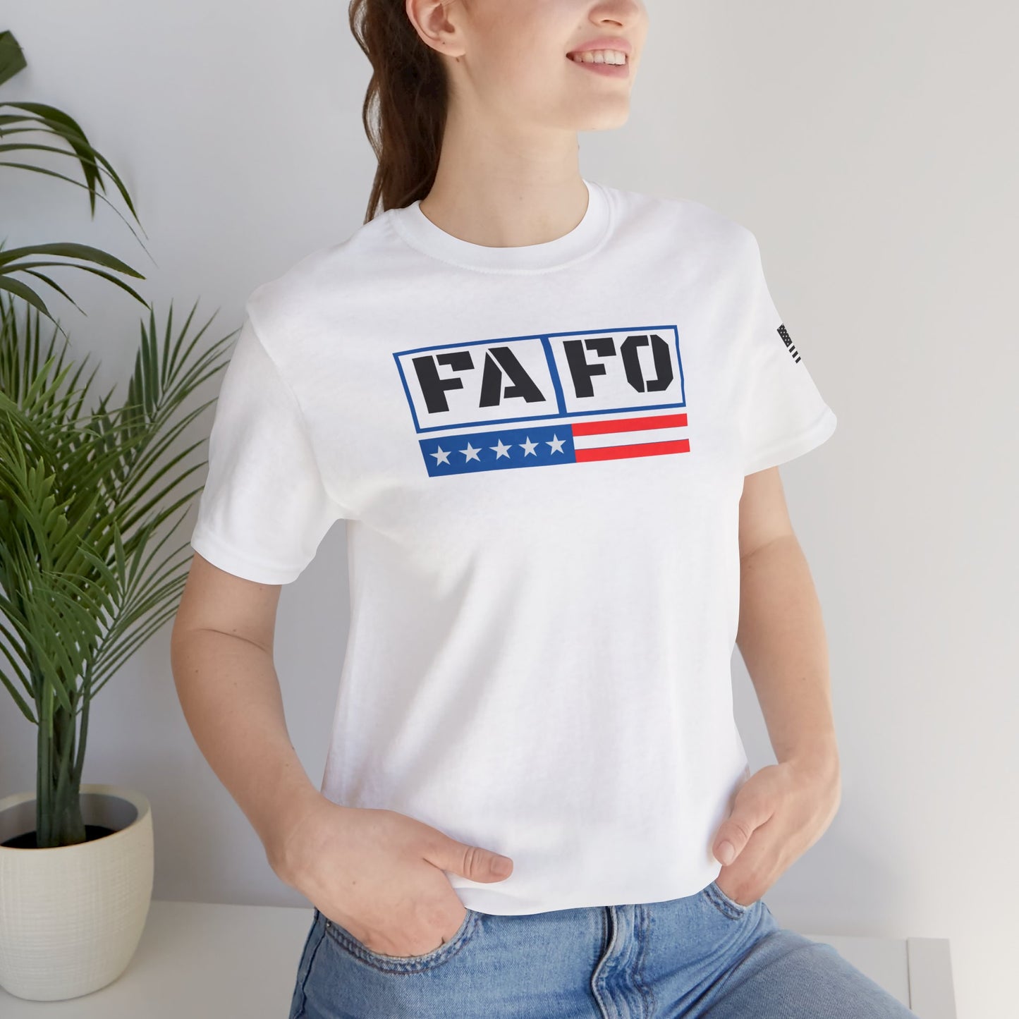 FAFO Patriotic Statement Tee - Unisex Jersey Short Sleeve Shirt