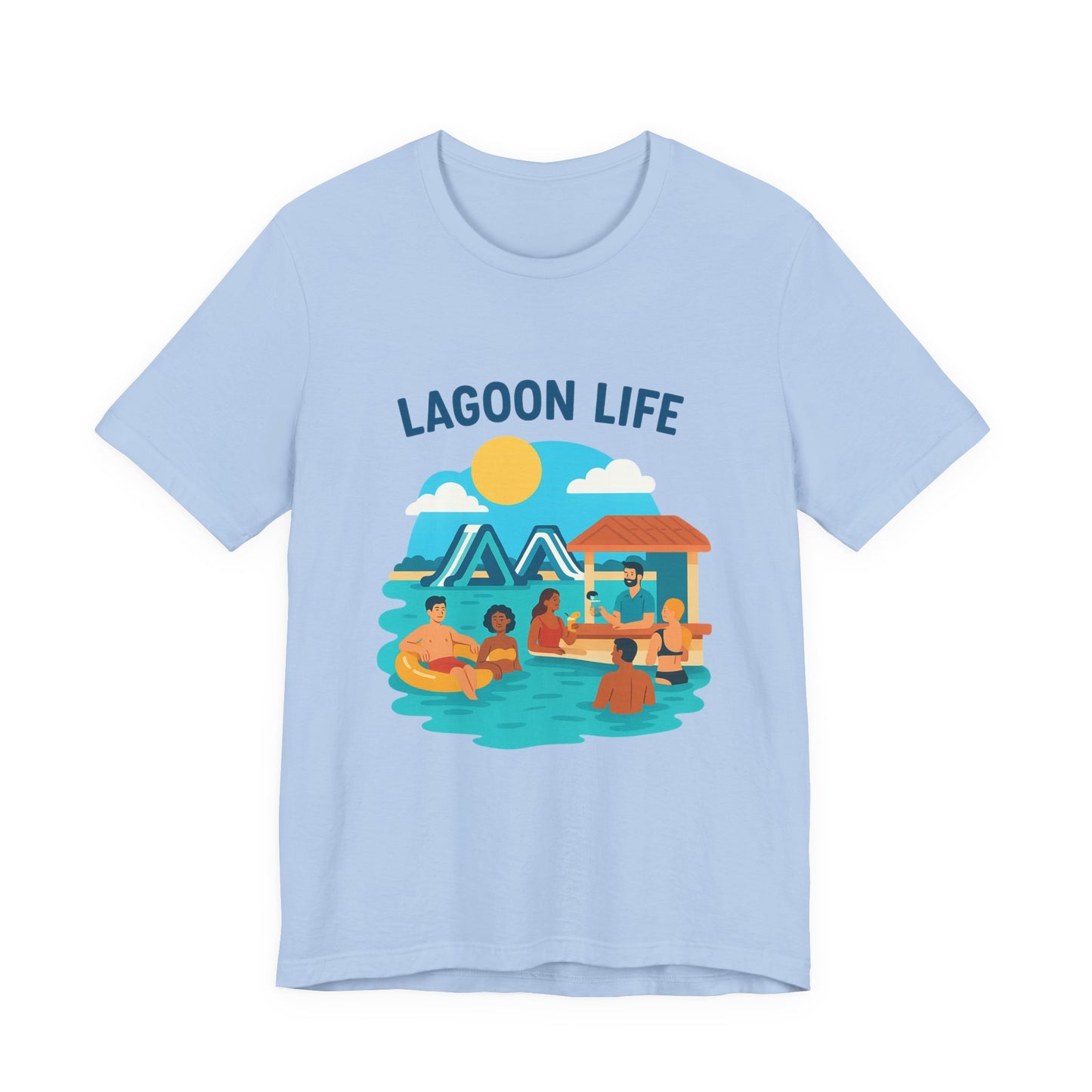 Lagoon Life Tee, Relaxed Vibe Shirt for Summer, Vacation Wardrobe Essential