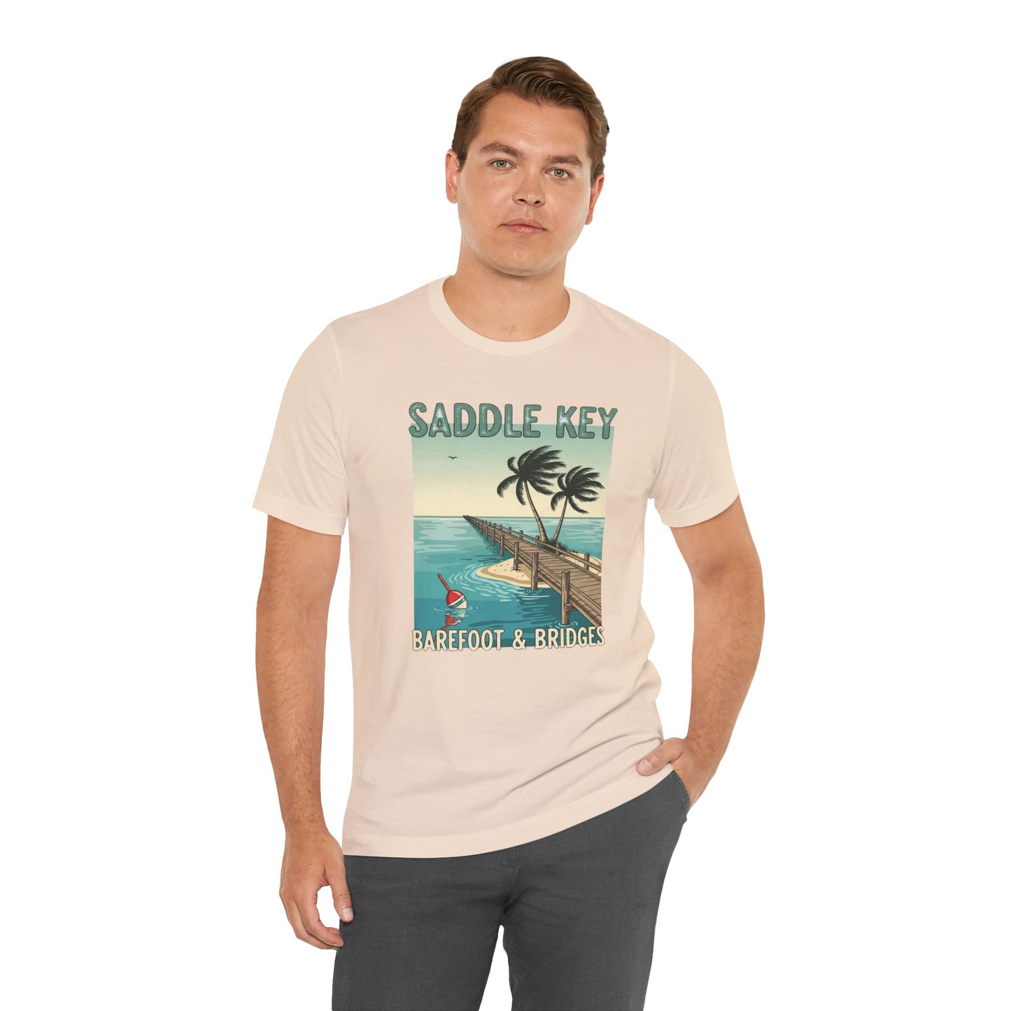 FLORIDA KEYS COLLECTION Retro Saddle Key Tee - Unisex Short Sleeve Shirt