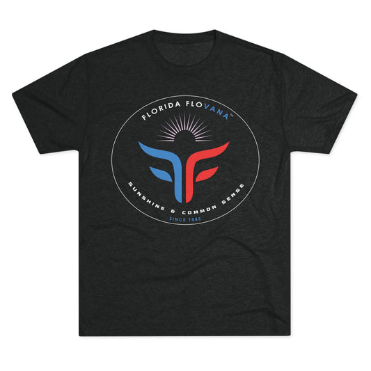 FLORIDA FLOVANA LOGO Unisex Tri-Blend Crew Tee