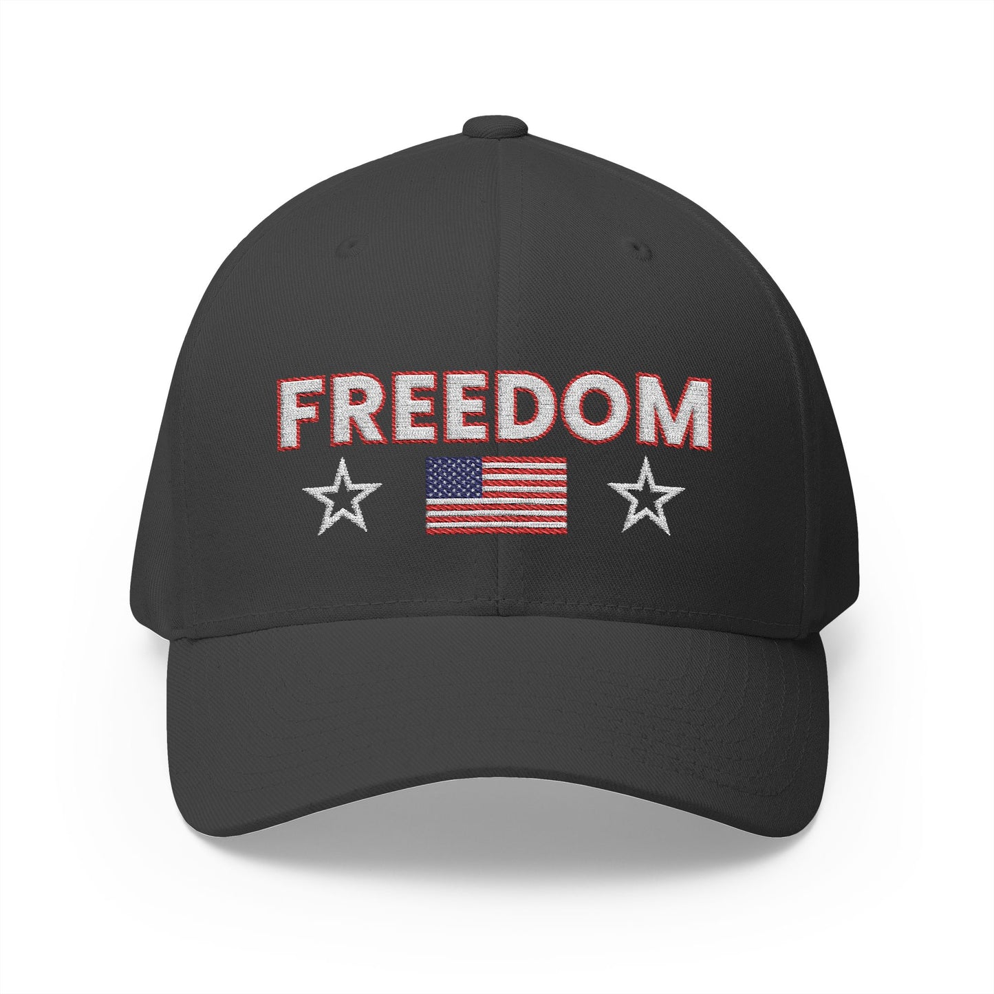 Patriotic Embroidered Cap | Freedom Isn't Free Hat, CK Signature