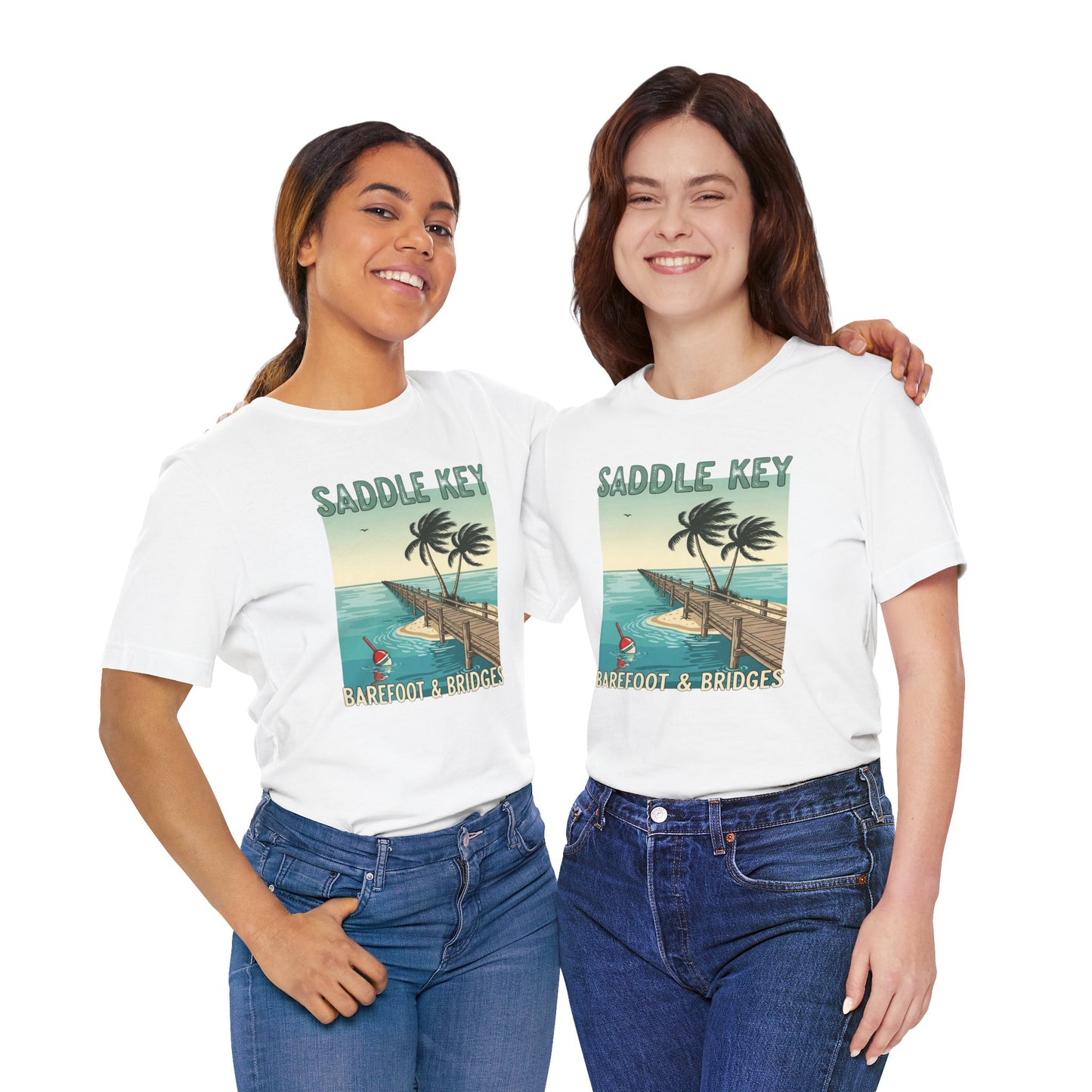 FLORIDA KEYS COLLECTION Retro Saddle Key Tee - Unisex Short Sleeve Shirt