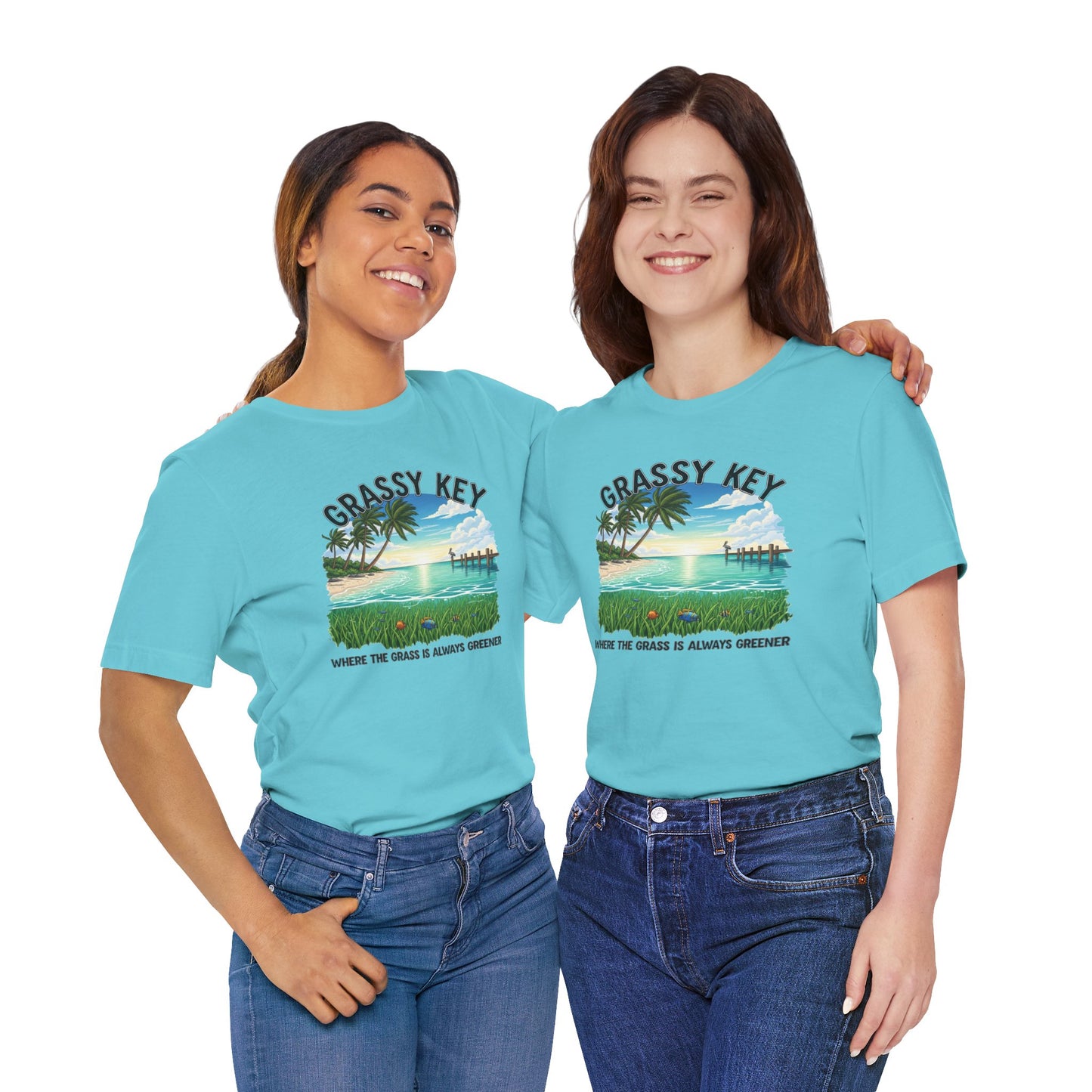 FLORIDA KEYS COLLECTION Grassy Key Shirt, Casual Summer T-Shirt