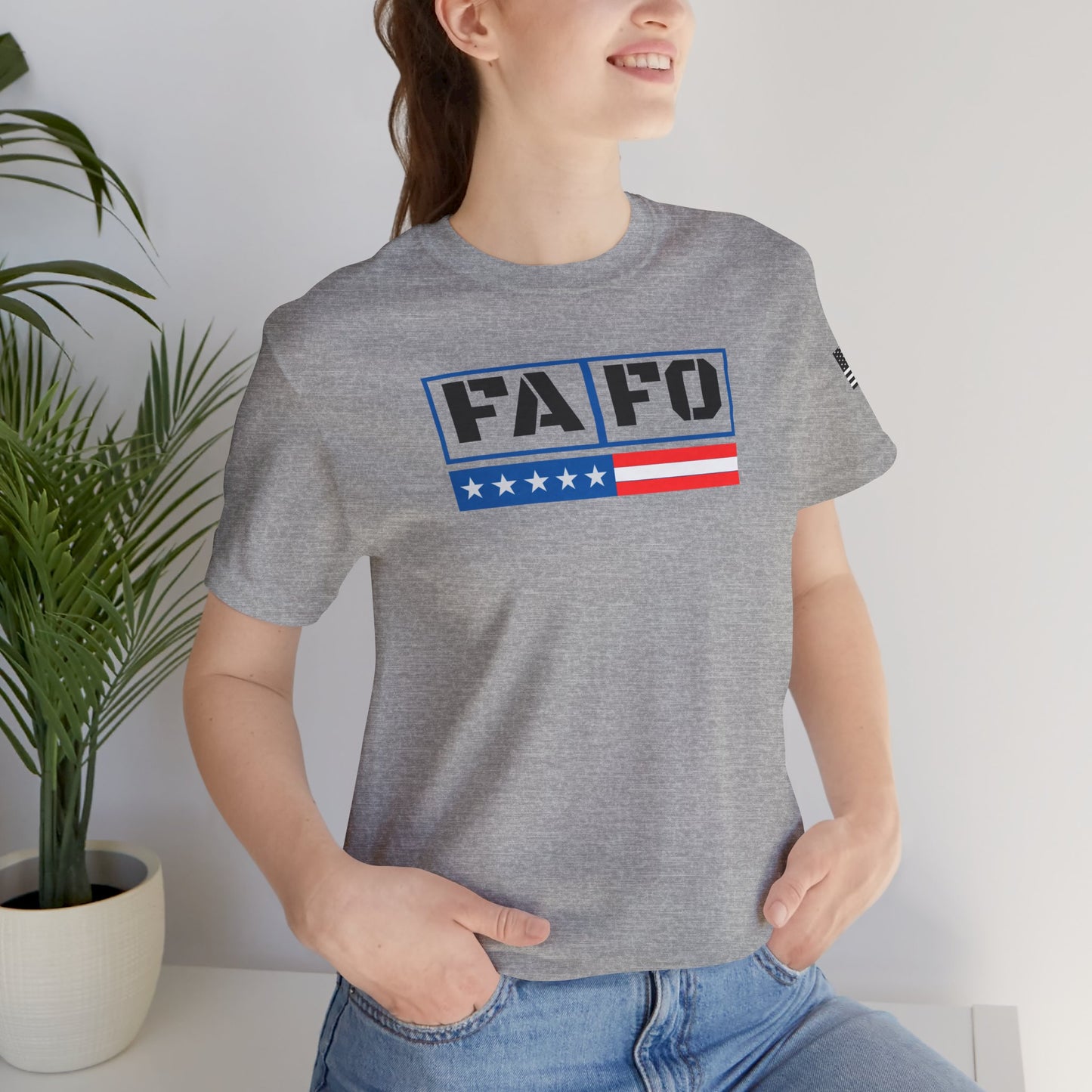 FAFO Patriotic Statement Tee - Unisex Jersey Short Sleeve Shirt