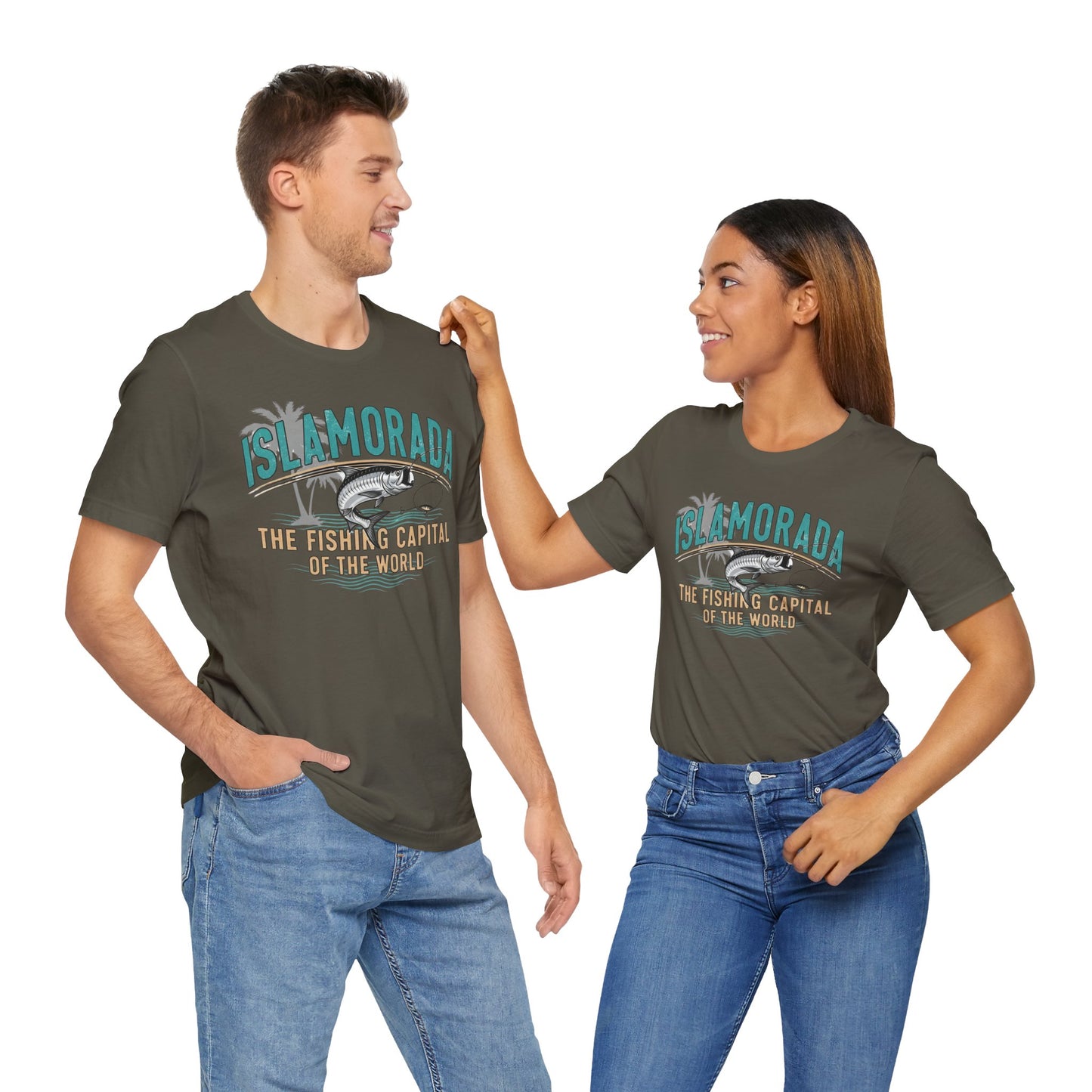 FLORIDA KEYS COLLECTION Islamorada Fishing Capital Tee, Unisex Fishing Shirt, Casual Beach Wear, Summer Vacation Top, Gift for Anglers