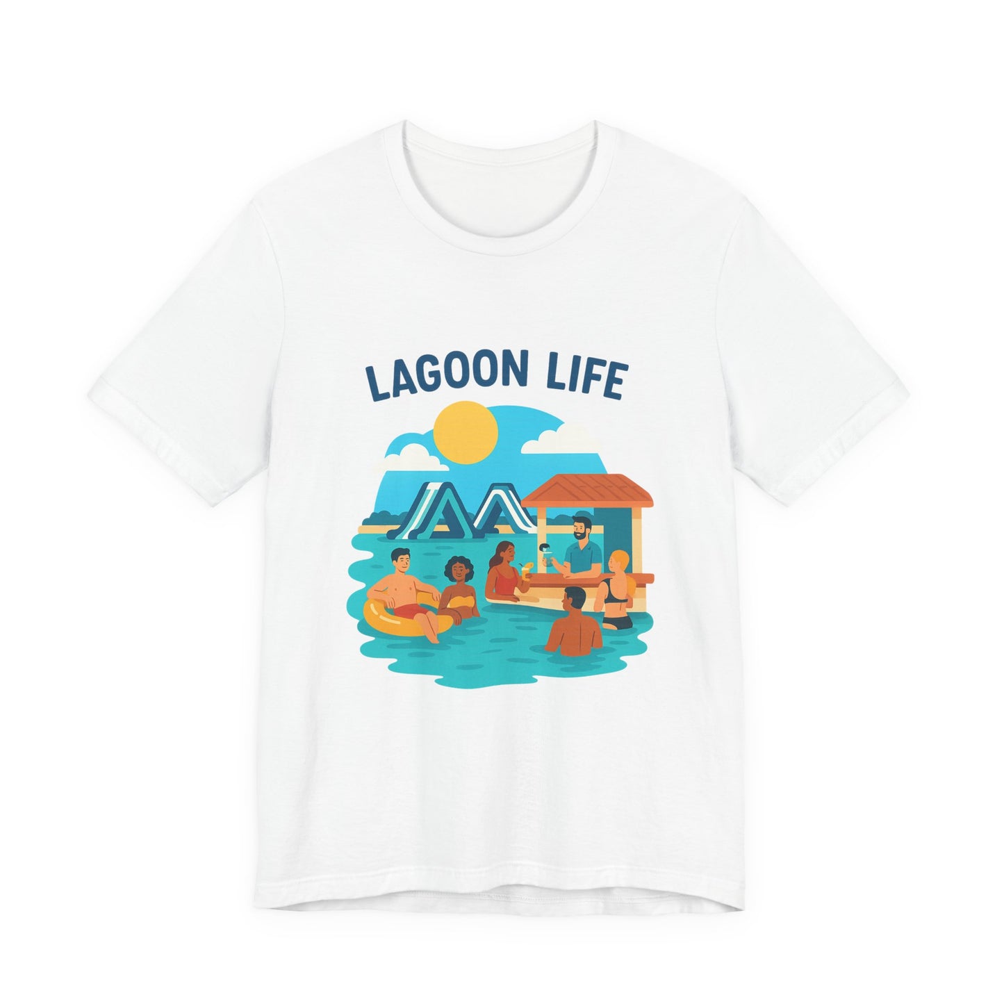 Lagoon Life Tee, Relaxed Vibe Shirt for Summer, Vacation Wardrobe Essential