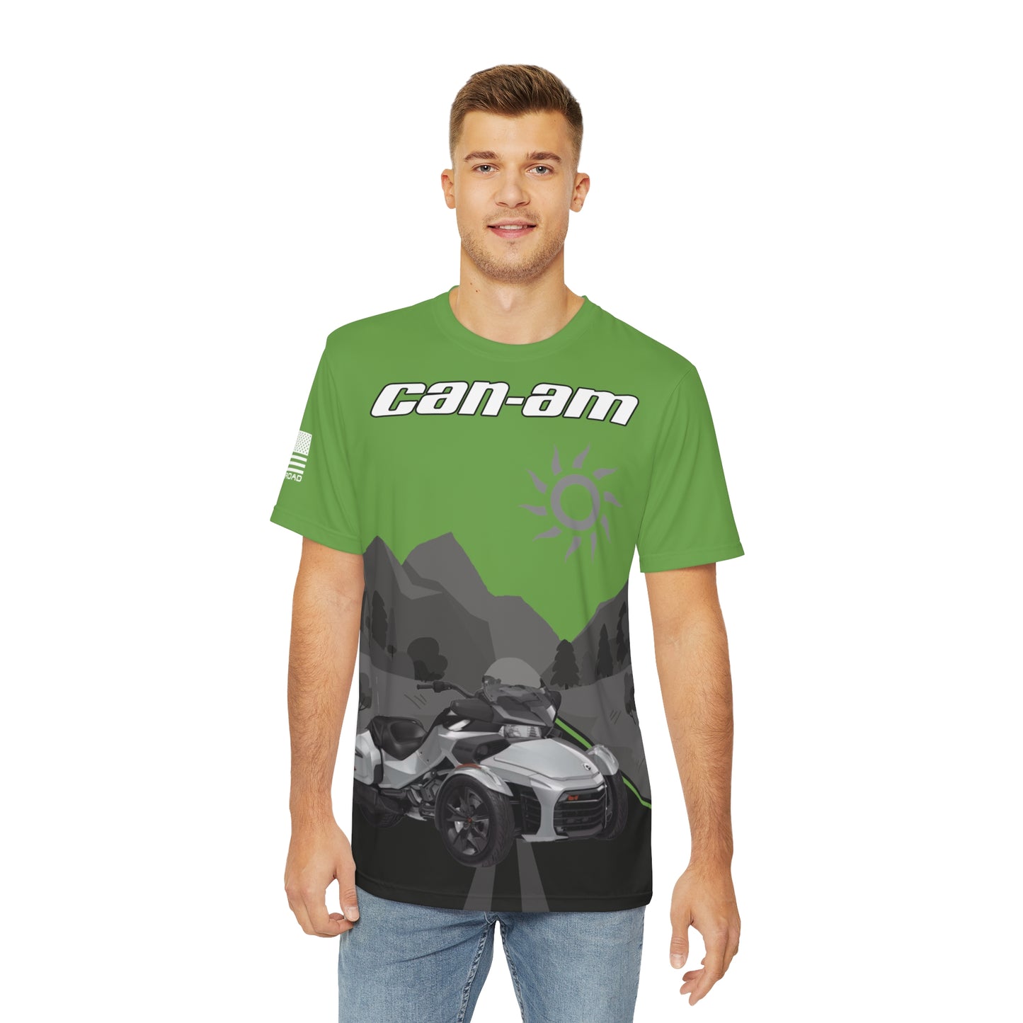 CAN-AM SPYDER SCENIC FWC NEON GREEN TANK F3T EDITION T-SHIRT