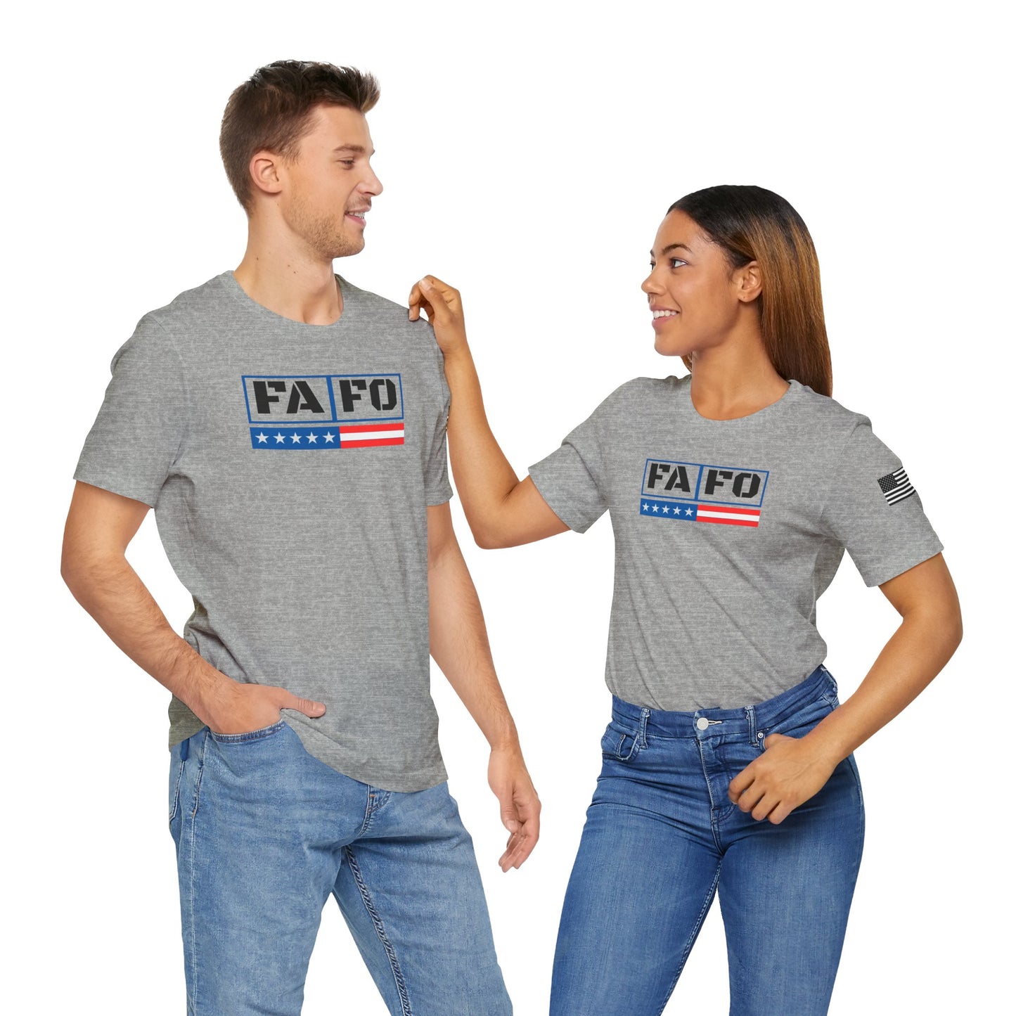 FAFO Patriotic Statement Tee - Unisex Jersey Short Sleeve Shirt