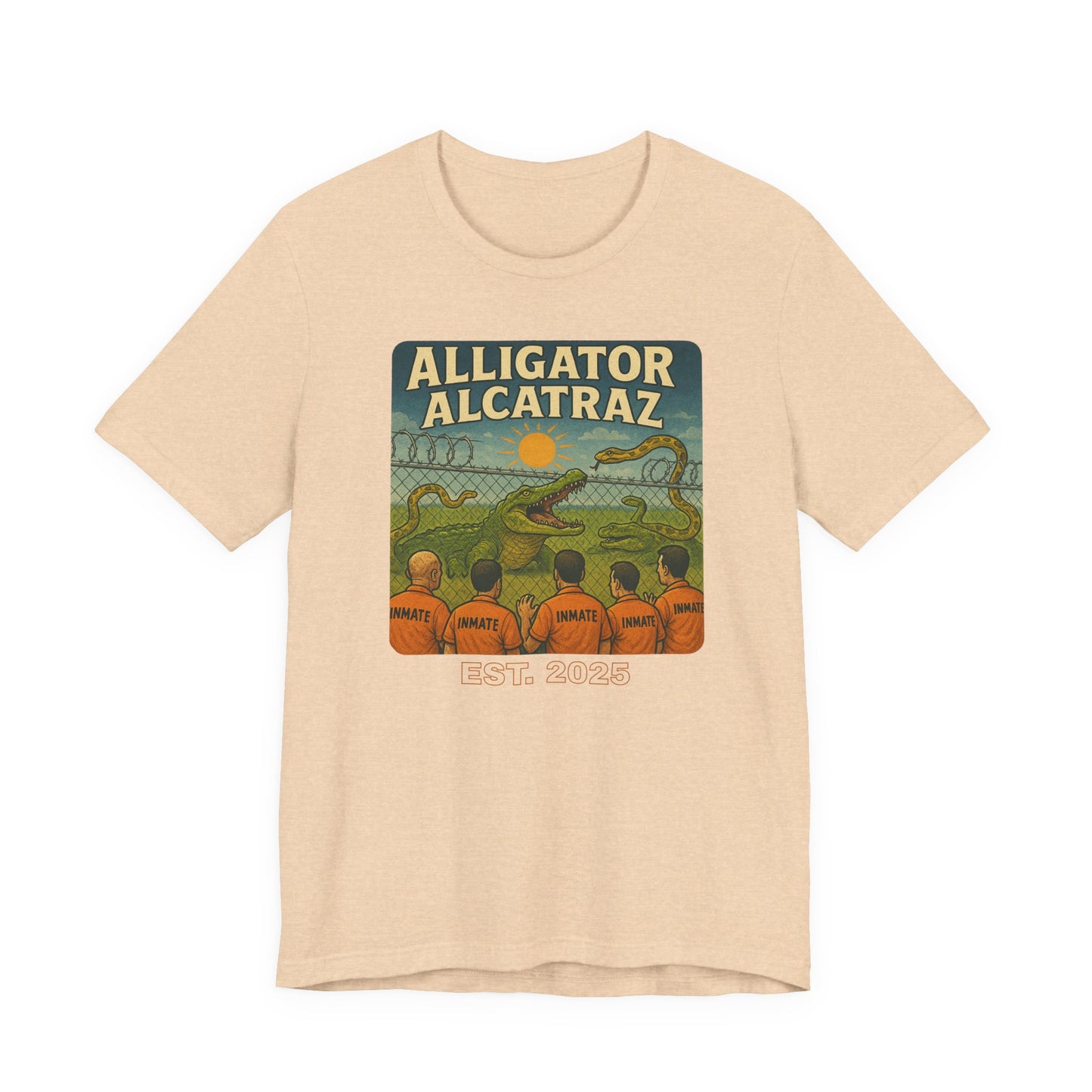 Vintage Alligator Alcatraz Tee: Fun Graphic Tee