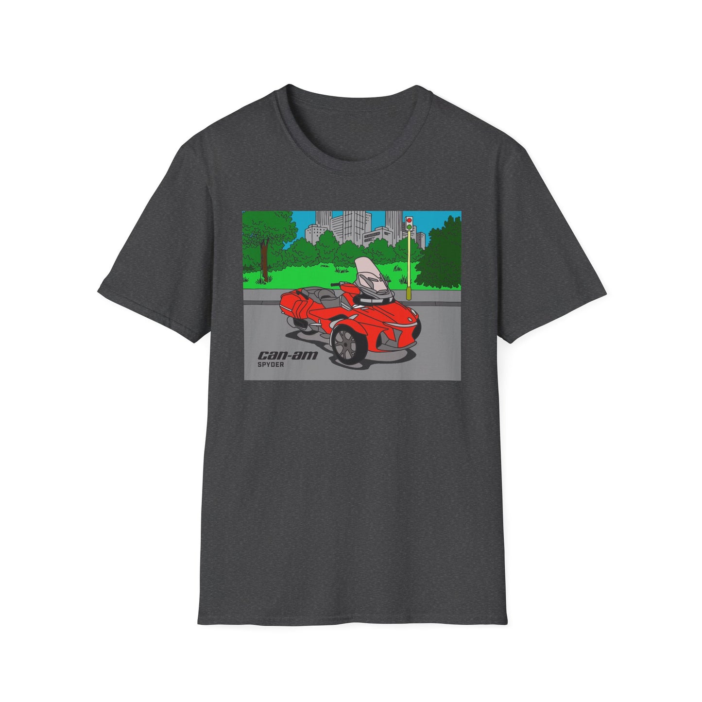 SPYDER Coloring Book Graphic Unisex Softstyle T-Shirt