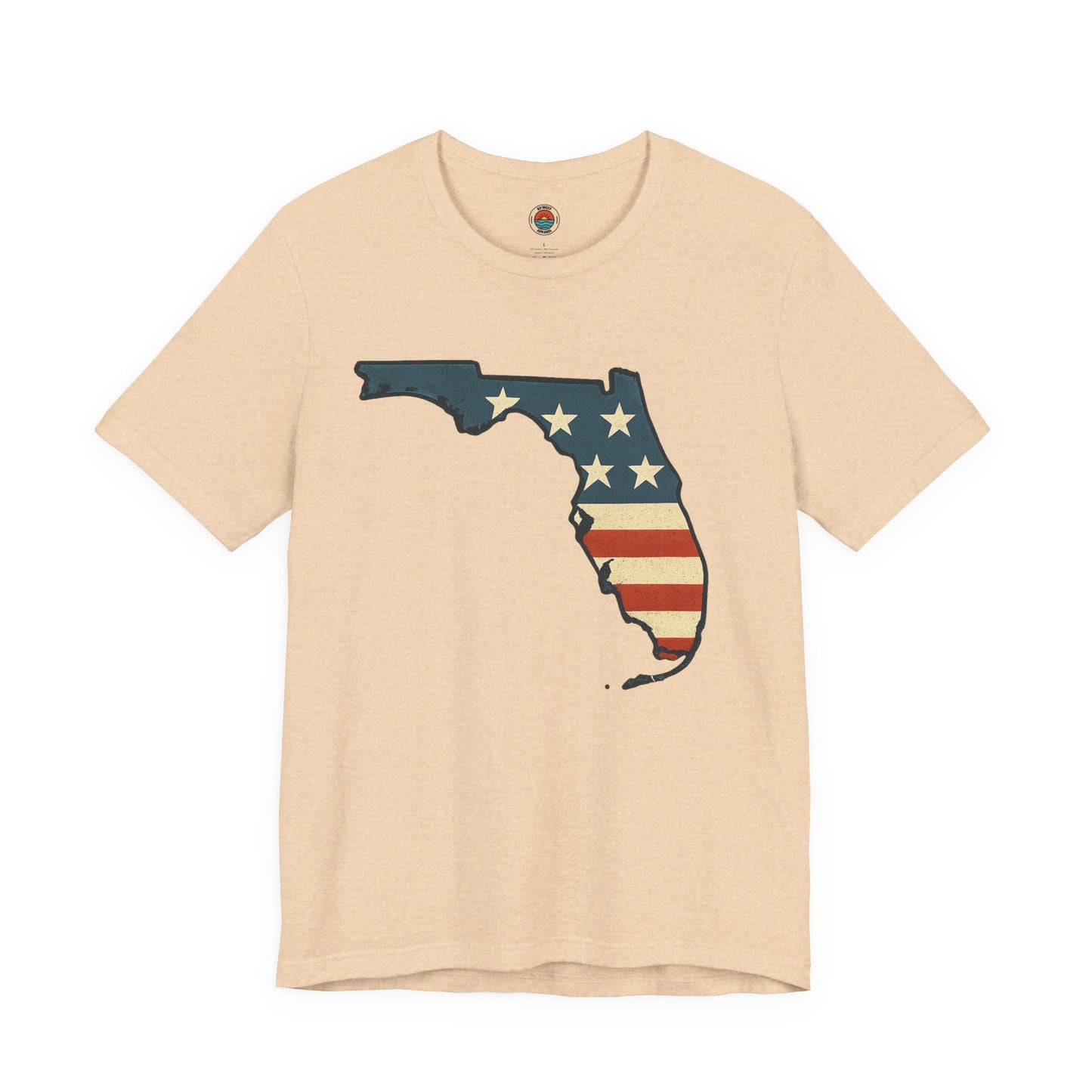 Florida Flag Graphic Tee | Unisex Jersey Short Sleeve Shirt | Patriotic Apparel