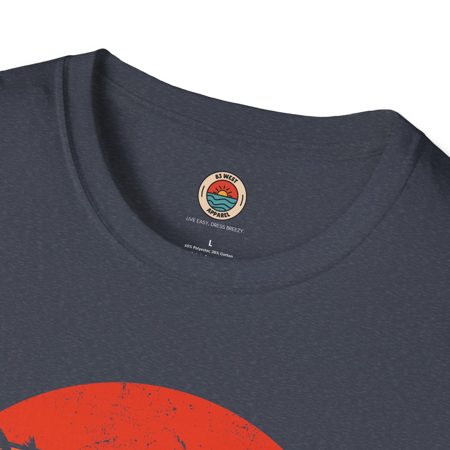 Clearwater Beach Unisex Softstyle T-Shirt - Vintage Sunset Design