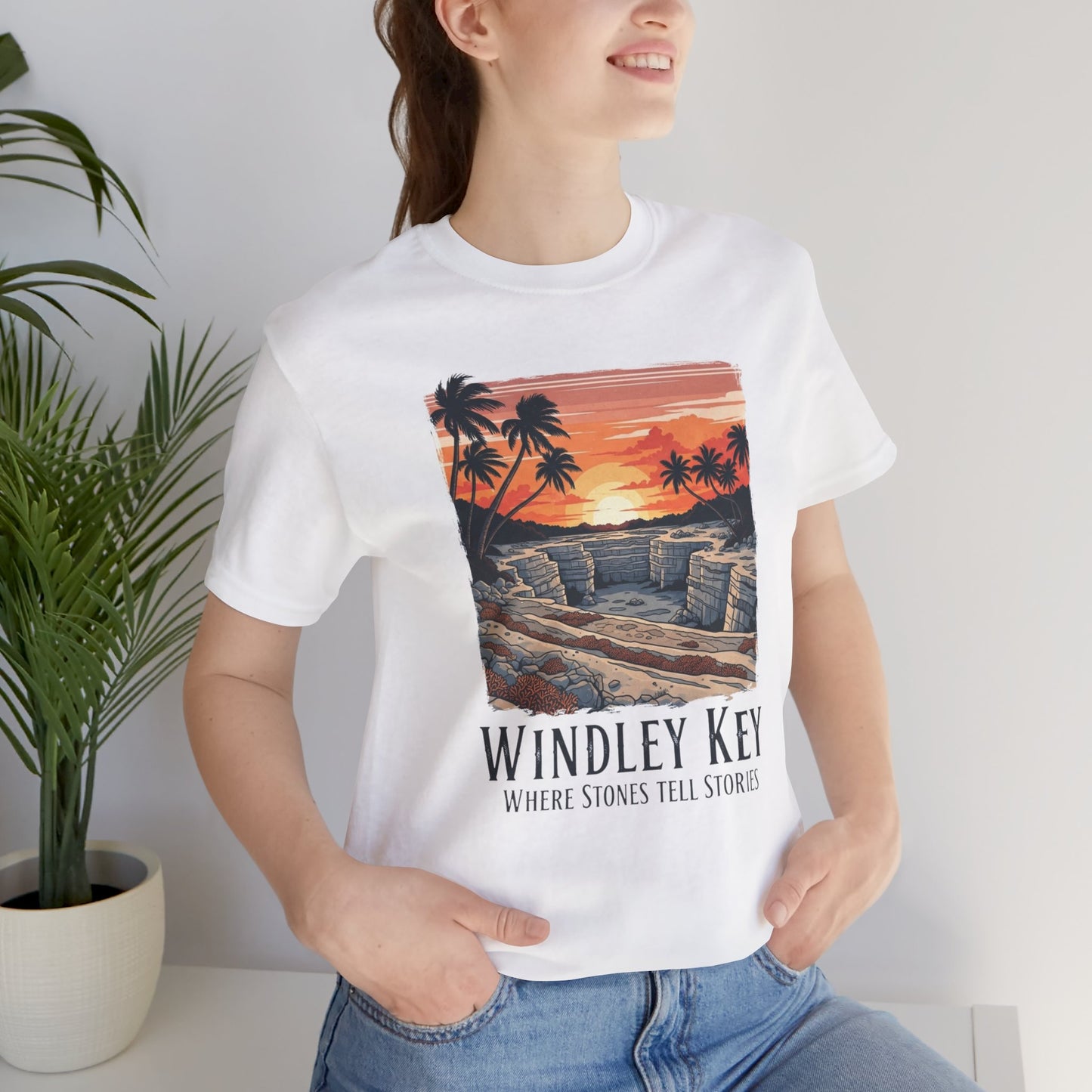 FLORIDA KEYS COLLECTION Windley Key Sunset Tee, Soft Cotton T-Shirt, Beach Vibes Shirt